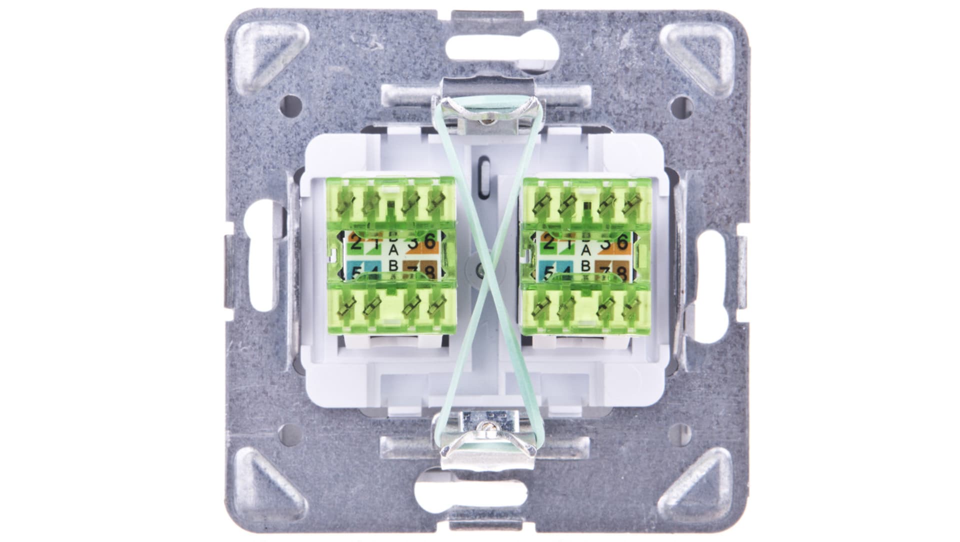 

IMPRESJA Gniazdo komputerowe podwójne RJ45 kat.5e MMC srebrne GPK-2Y/K/m/18