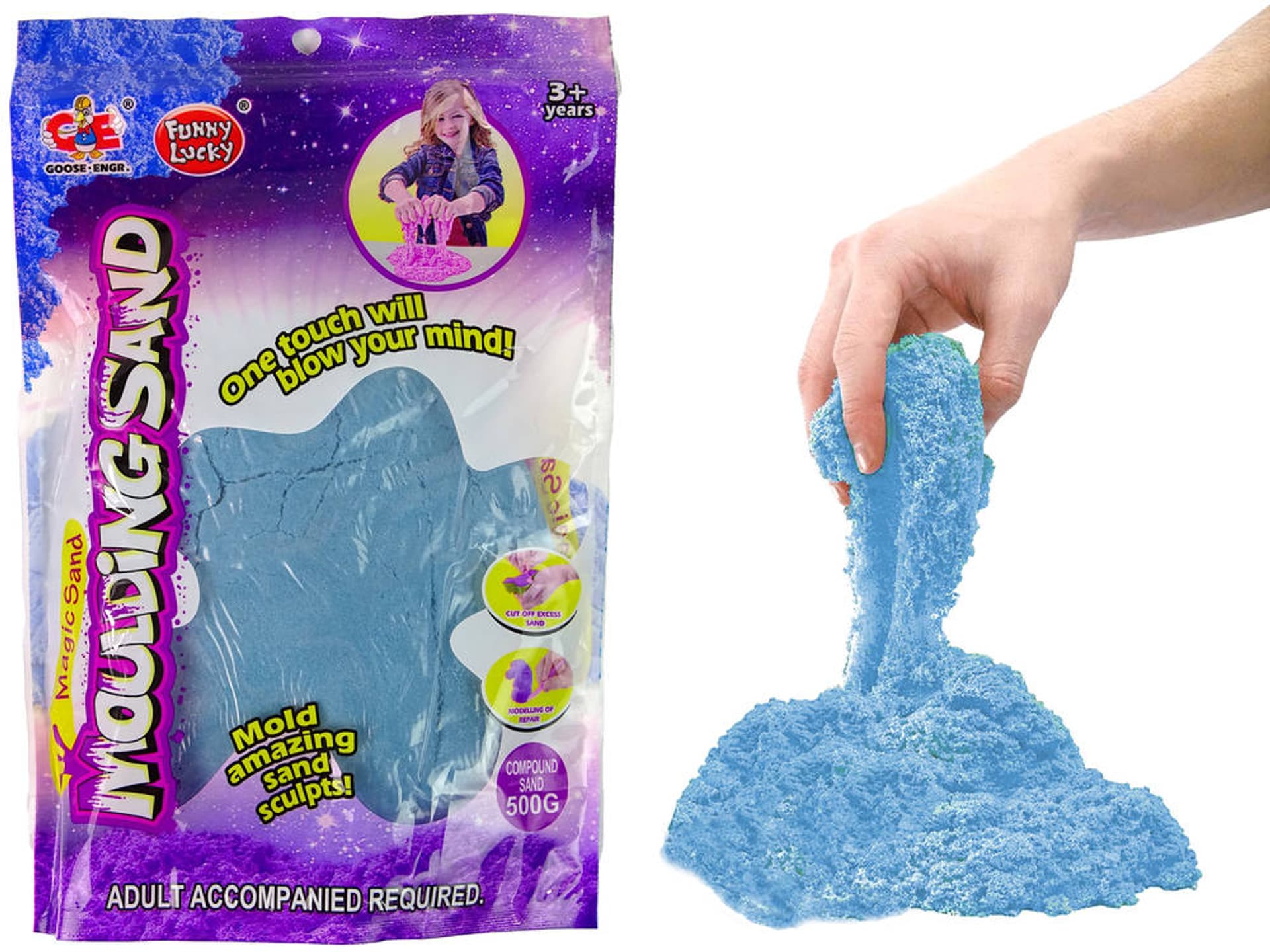 

Piasek Kinetyczny Kolor Niebieski 500g Magic Sand Zapas