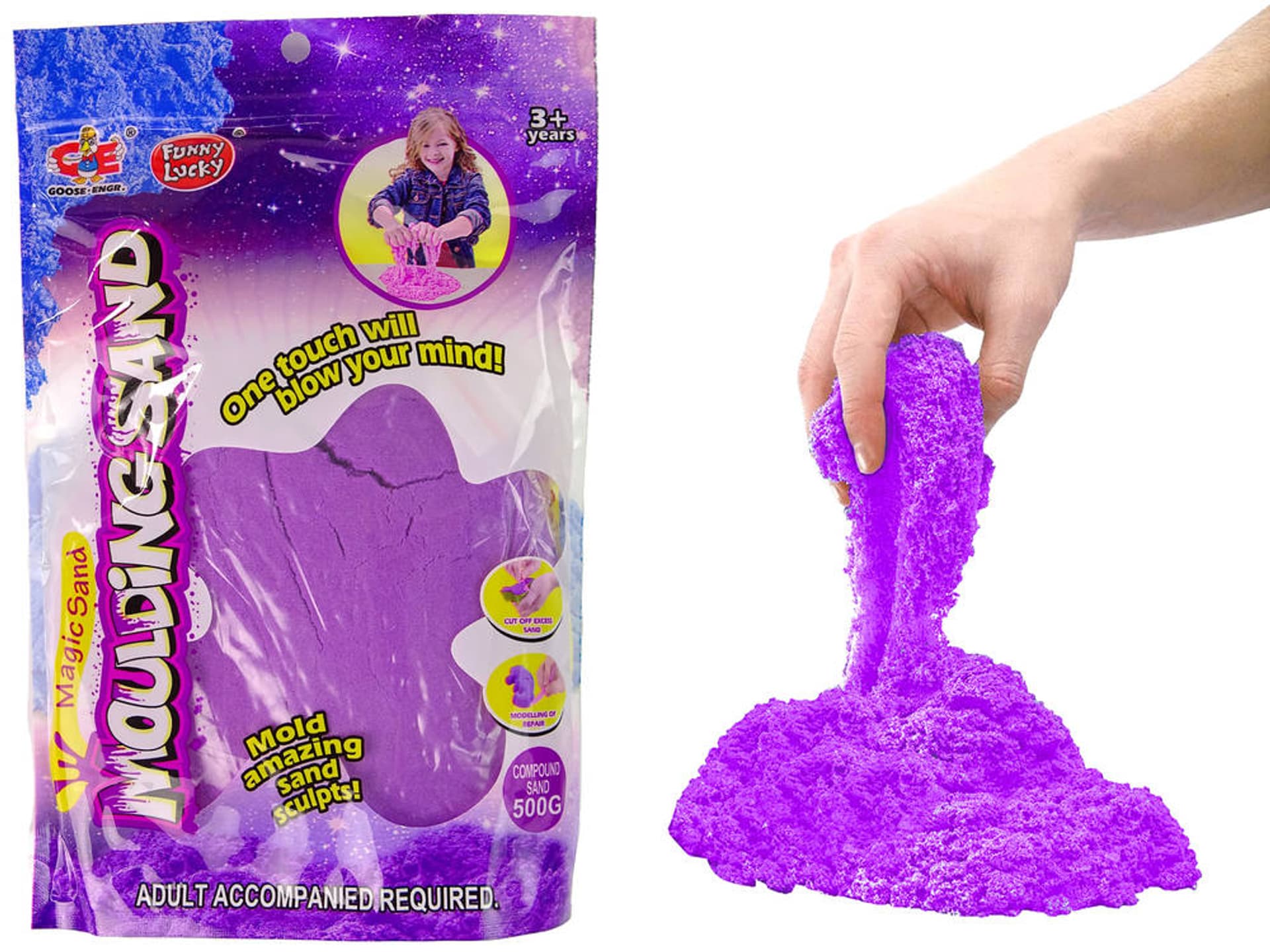 

Piasek Kinetyczny Kolor Fioletowy 500g Magic Sand Zapas