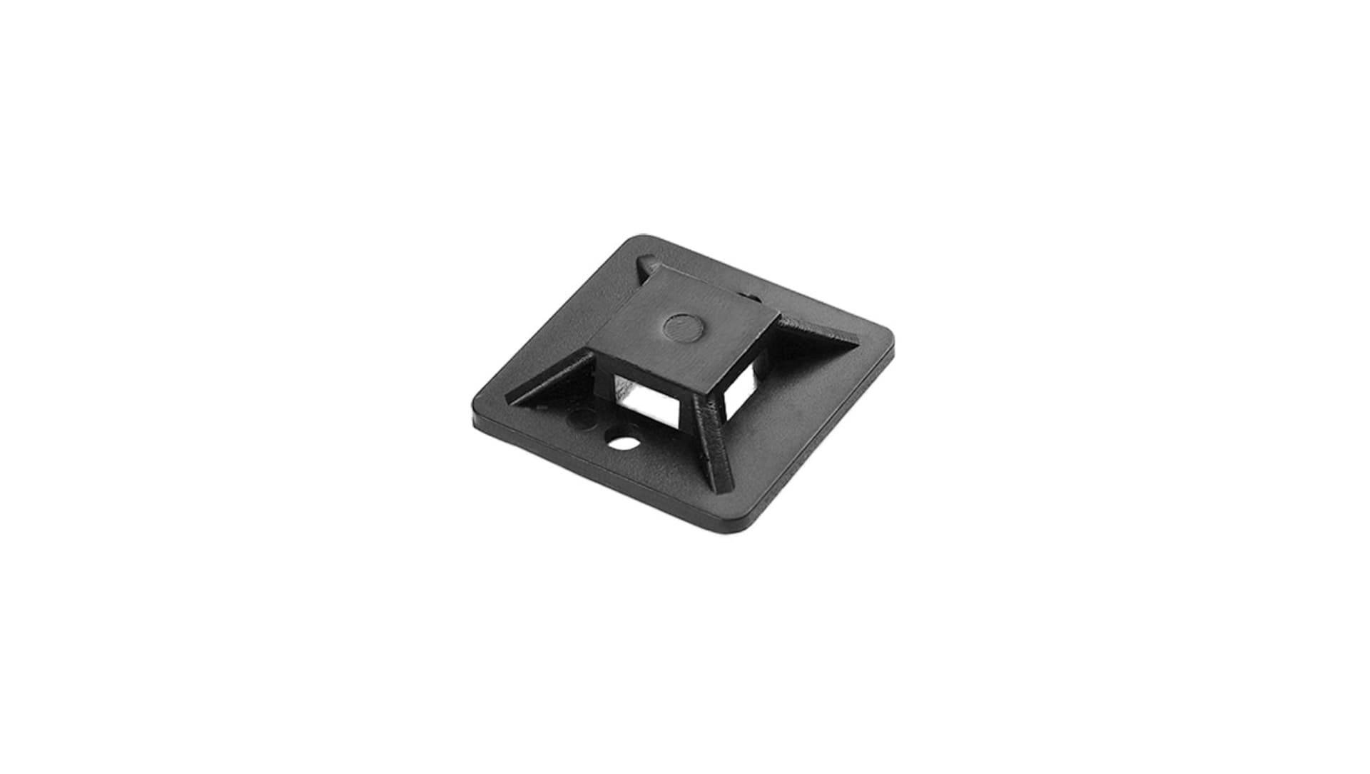 

Uchwyt opaski kablowej, samoprzylepny, 30x30 mm, czarny, 10 sztuk