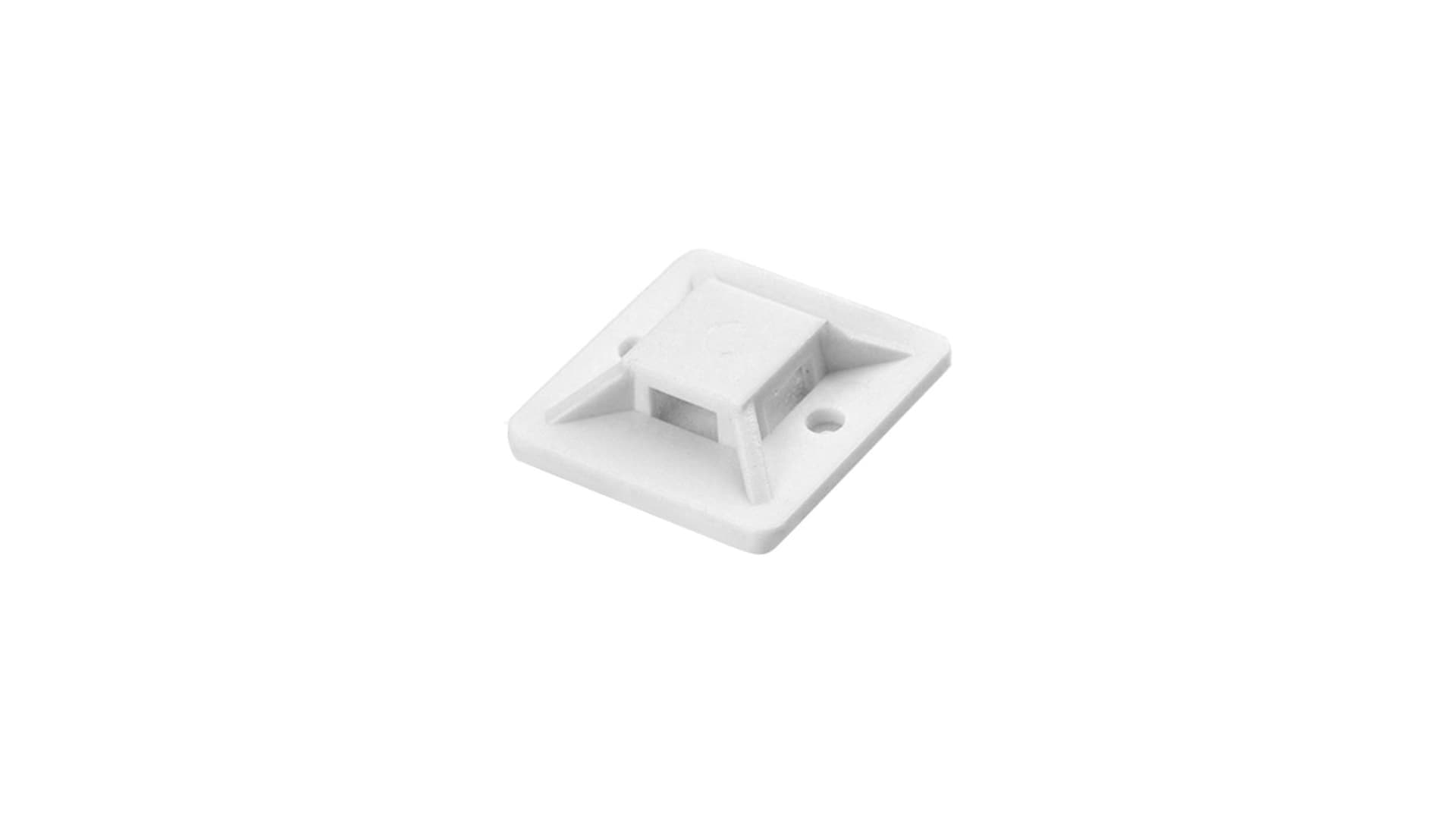 

Uchwyt opaski kablowej, samoprzylepny, 30x30 mm, biały, 10 sztuk