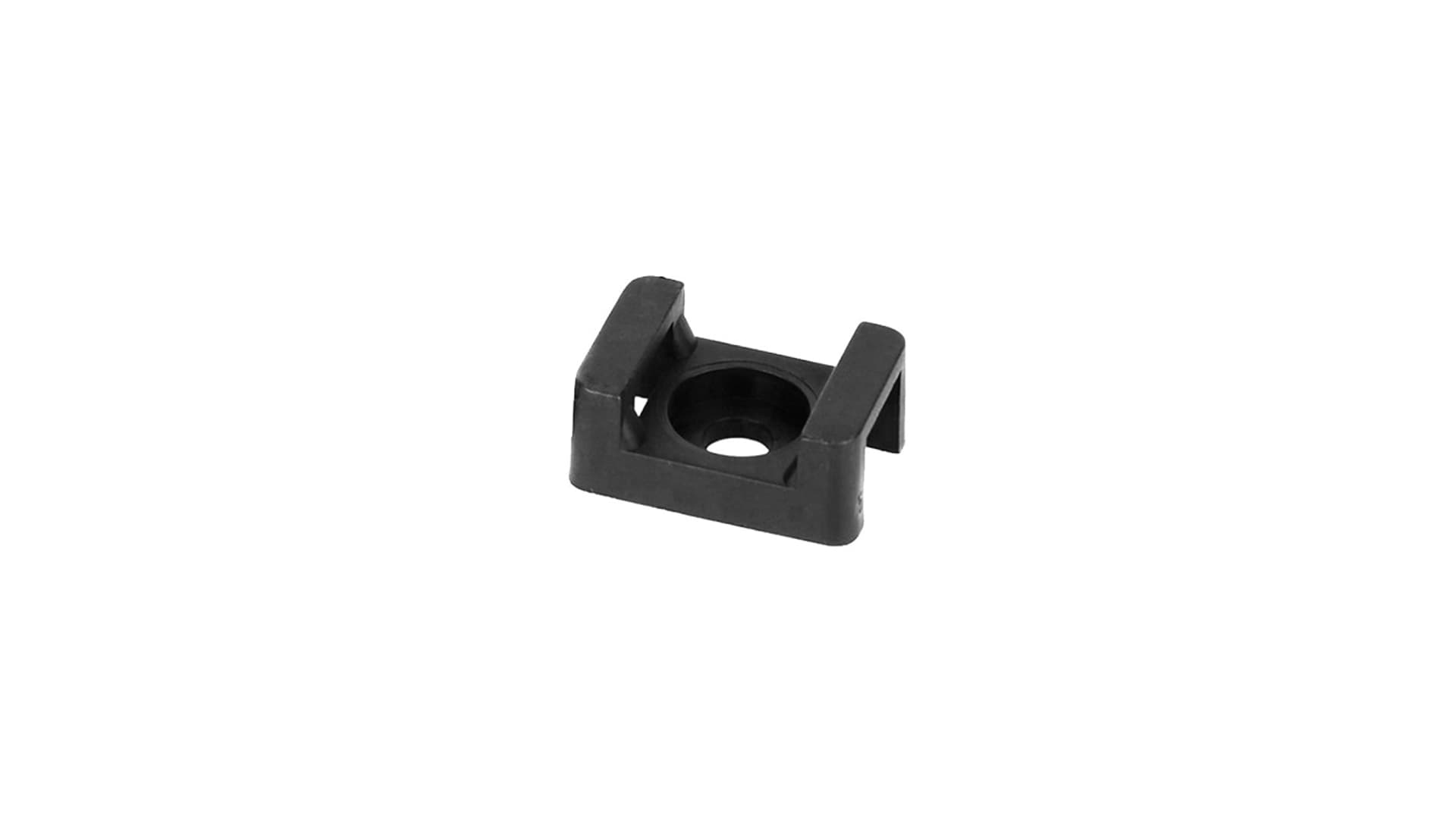 

Uchwyt opaski kablowej, siodełkowy, przykręcany, 22x16 mm, otwór montażowy 6,8mm, czarny, 20 sztuk