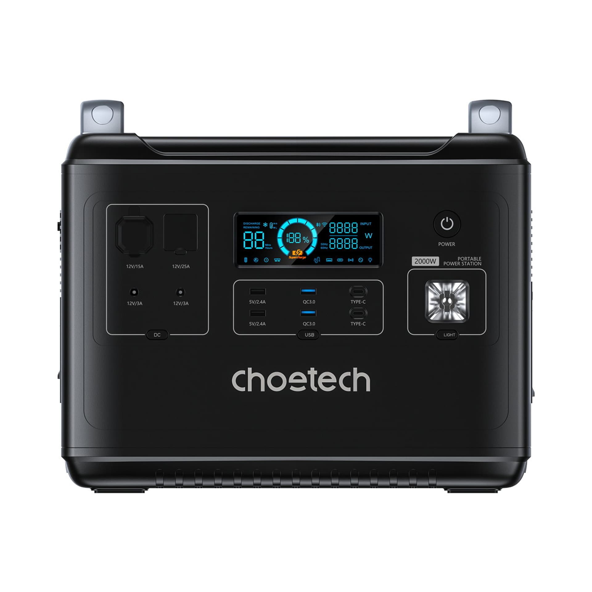 

Choetech BS006 Super Mini 2000W przenośna stacja ładująca zasilająca powerbank czarny
