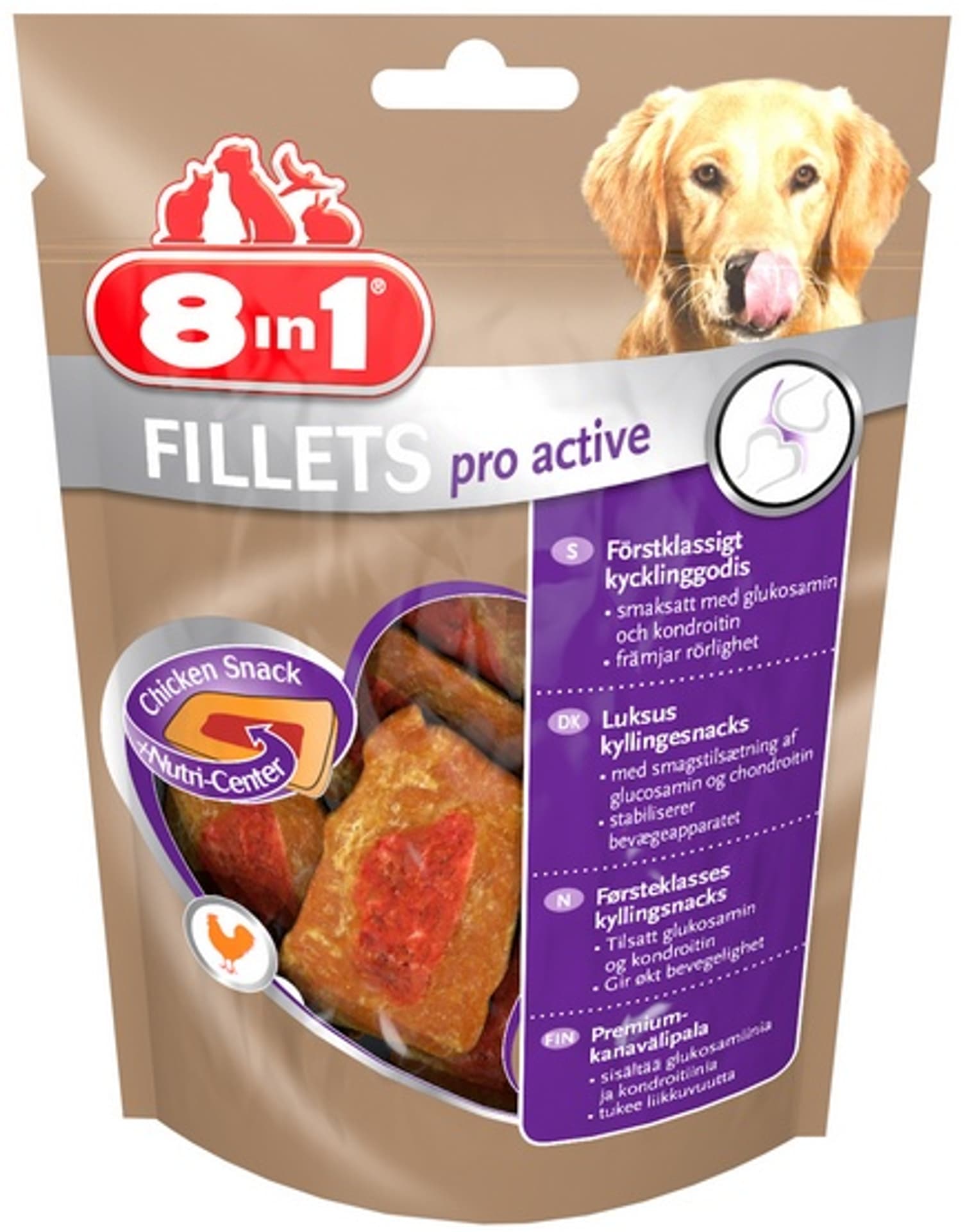 

8in1 Fillets Pro Active - przekąska na stawy 80g