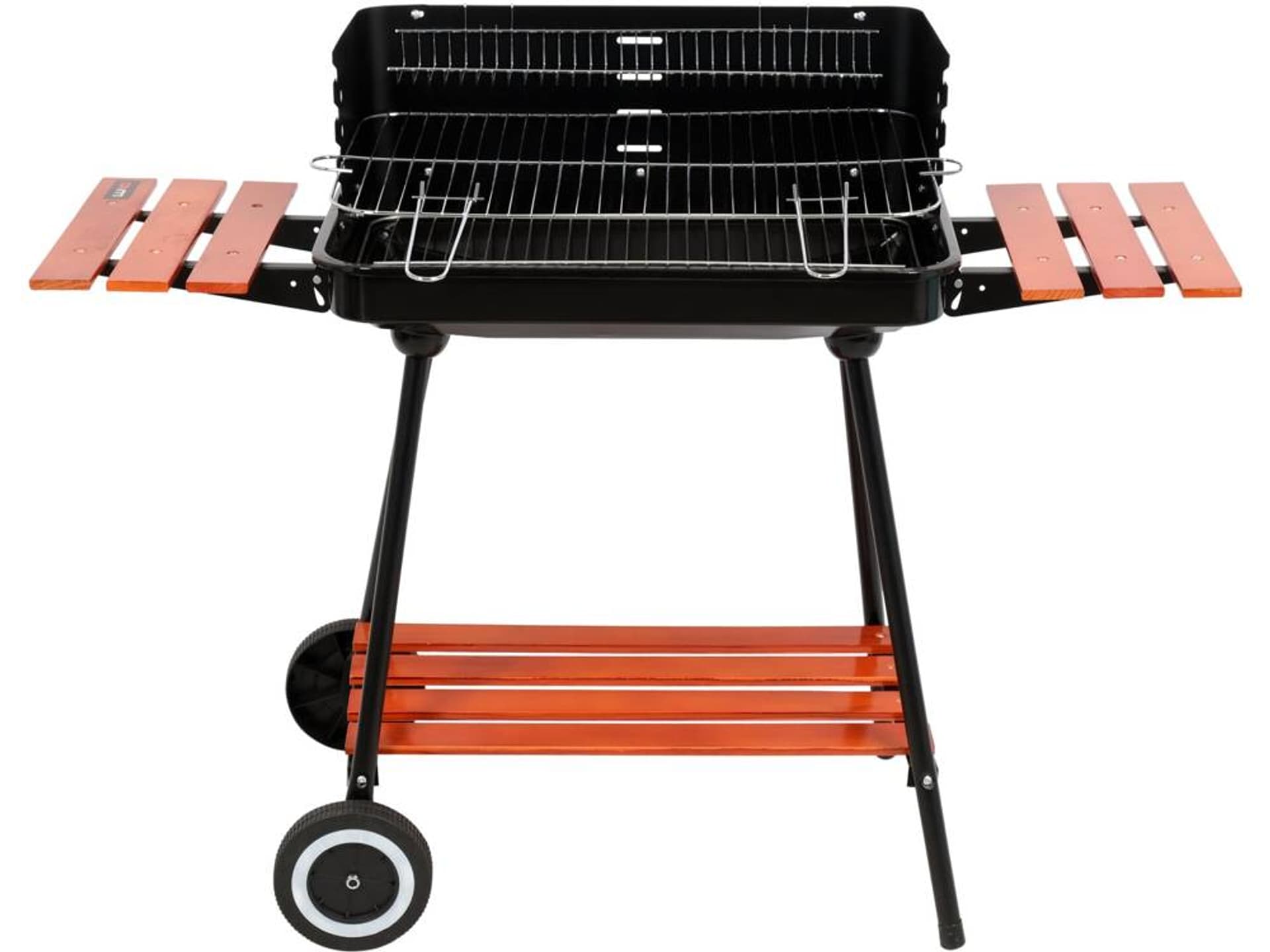 

GRILL WĘGLOWY Z PÓŁKAMI, RUSZT 53X33CM