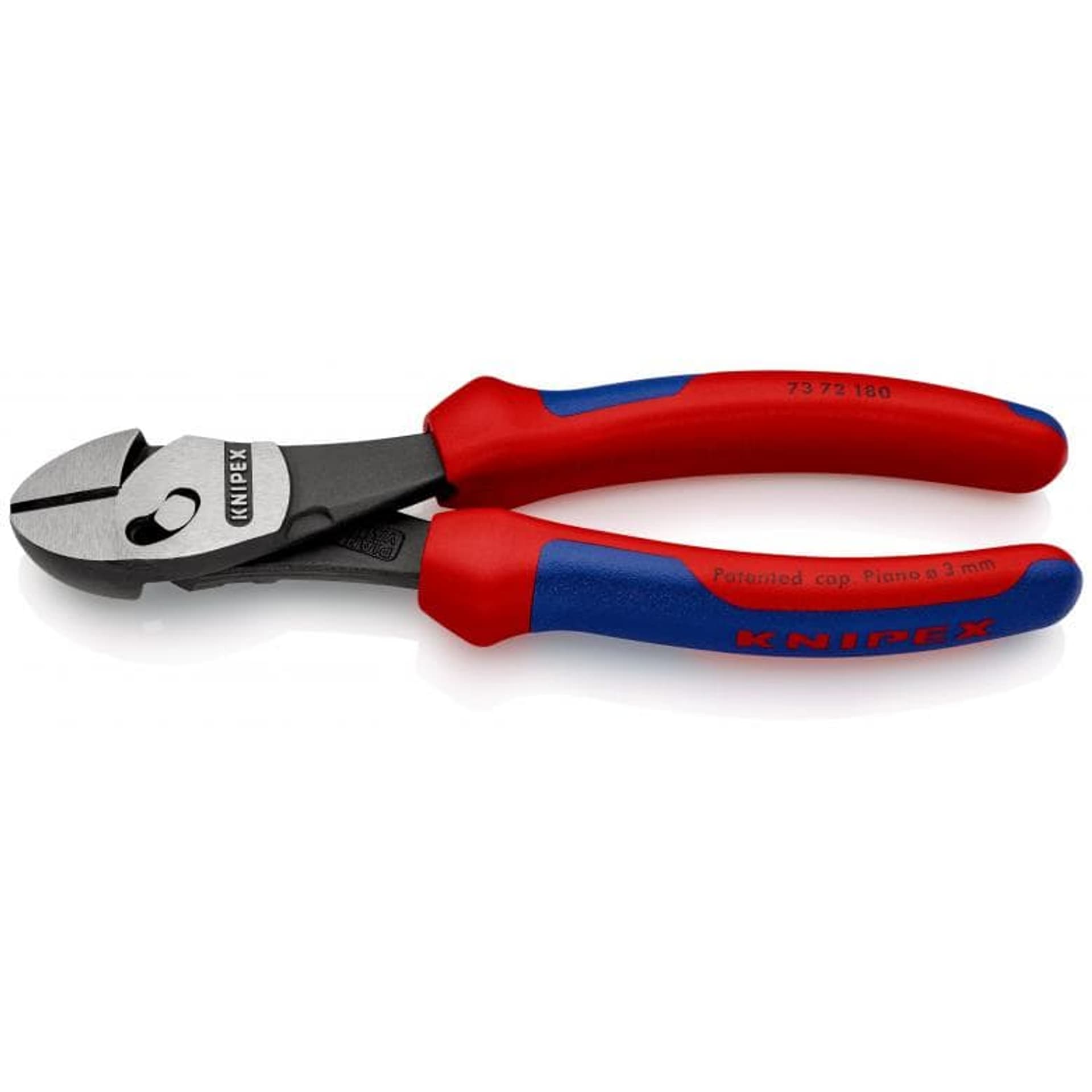 

Szczypce tnace boczne o zwieksz.przeloz,poler. rekoj.2-kompon. 180mm KNIPEX