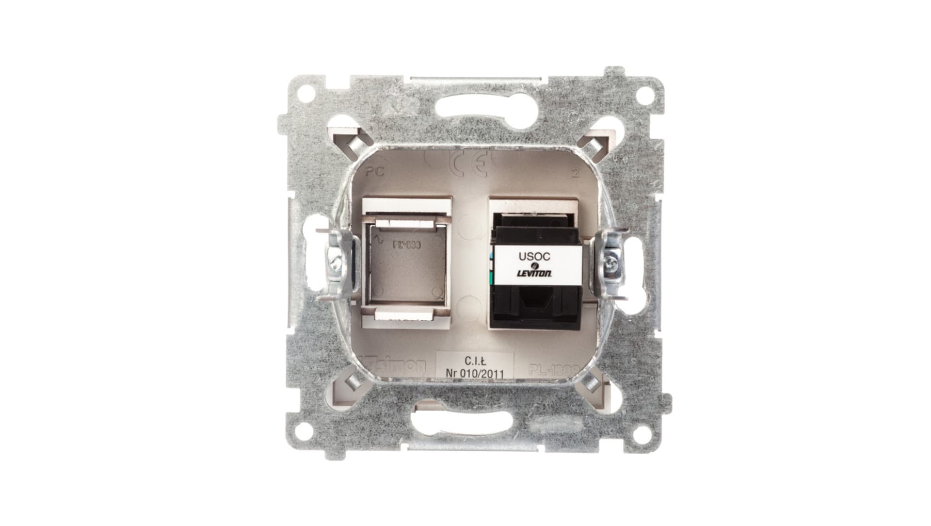 

Simon 54 Gniazdo telefoniczne pojedyncze RJ12 moduł brąz mat DT1.01/46