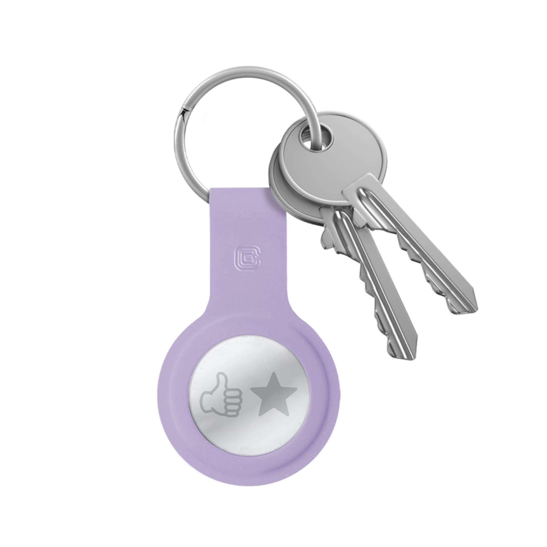 

Crong Silicone Case with Key Ring – Etui ochronne brelok do Apple AirTag (fioletowy)