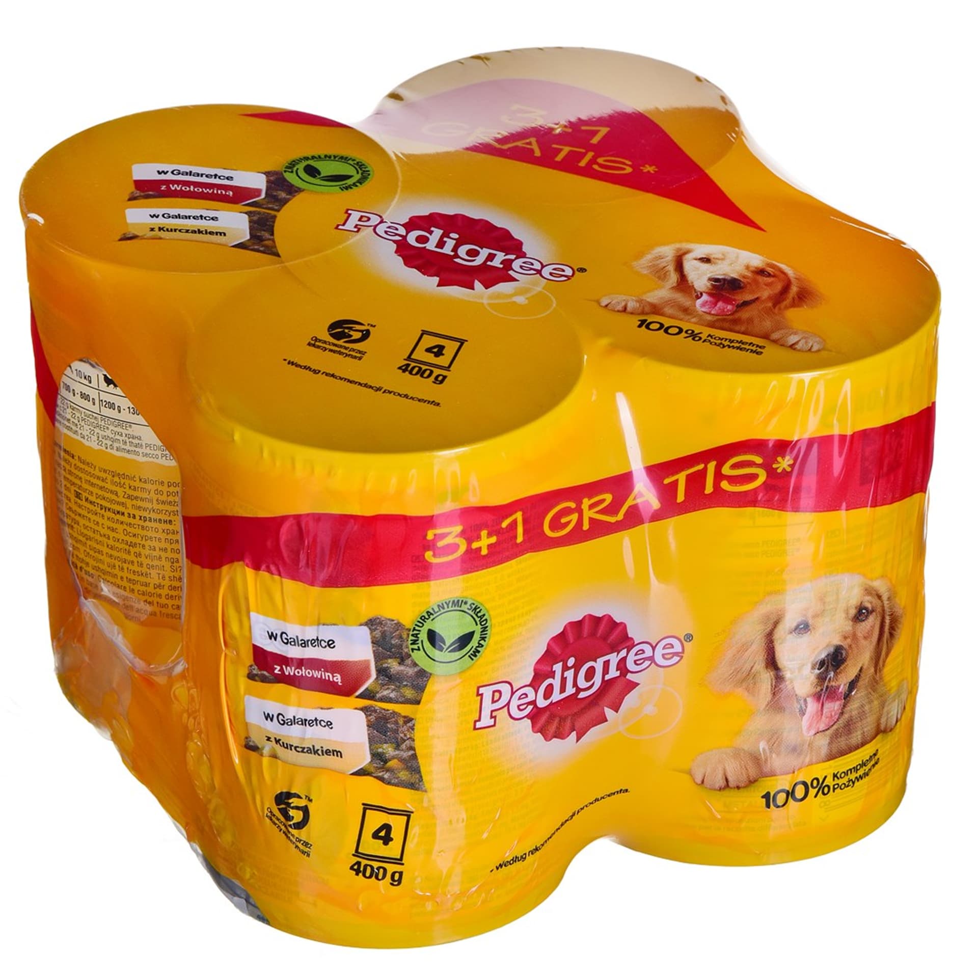 

PEDIGREE Mokra karma 2x Wołowina 2x Kurczak dla psa4x400g