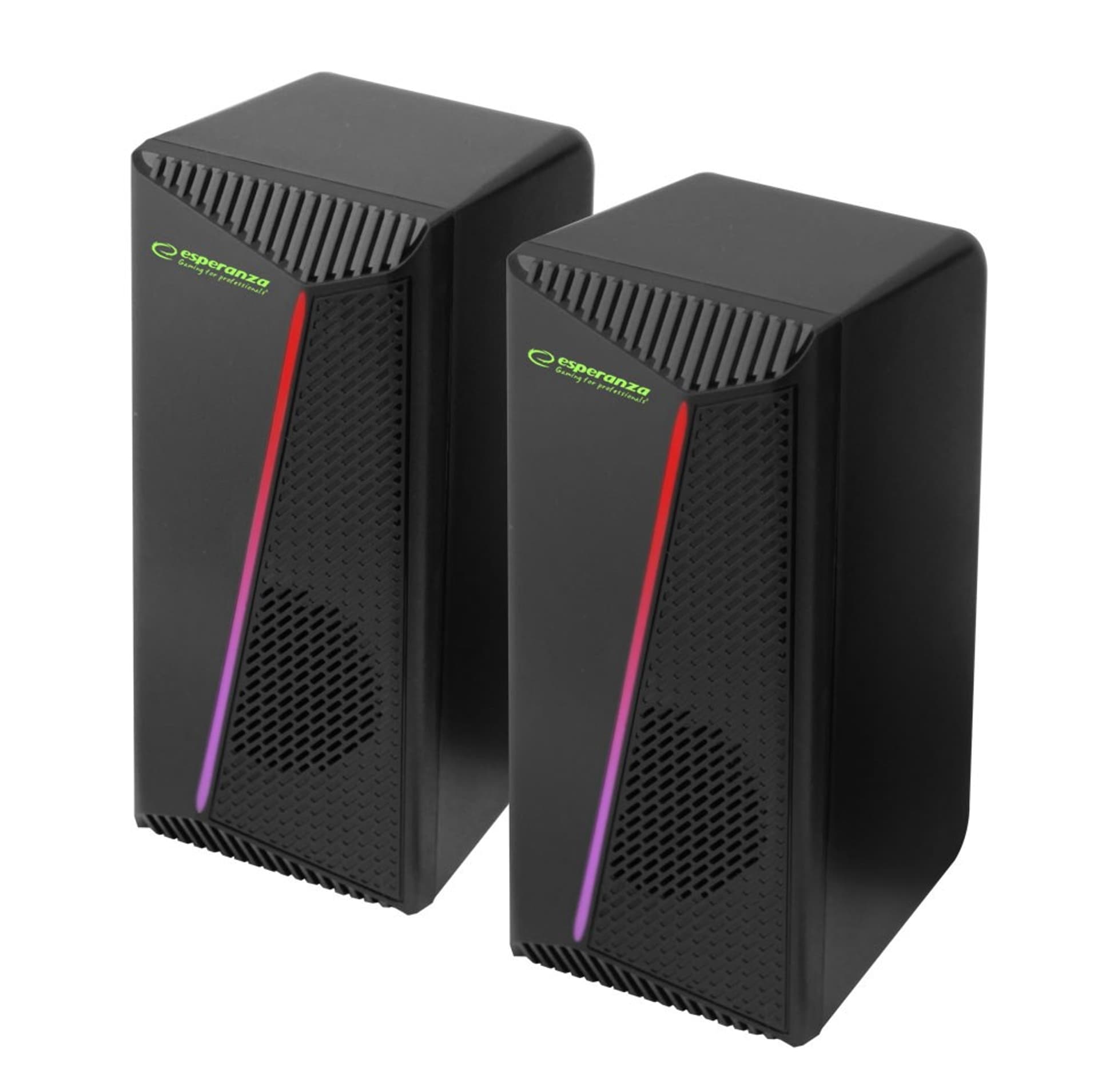 

EGS106 Esperanza głośniki 2.0 usb led rainbow nortec