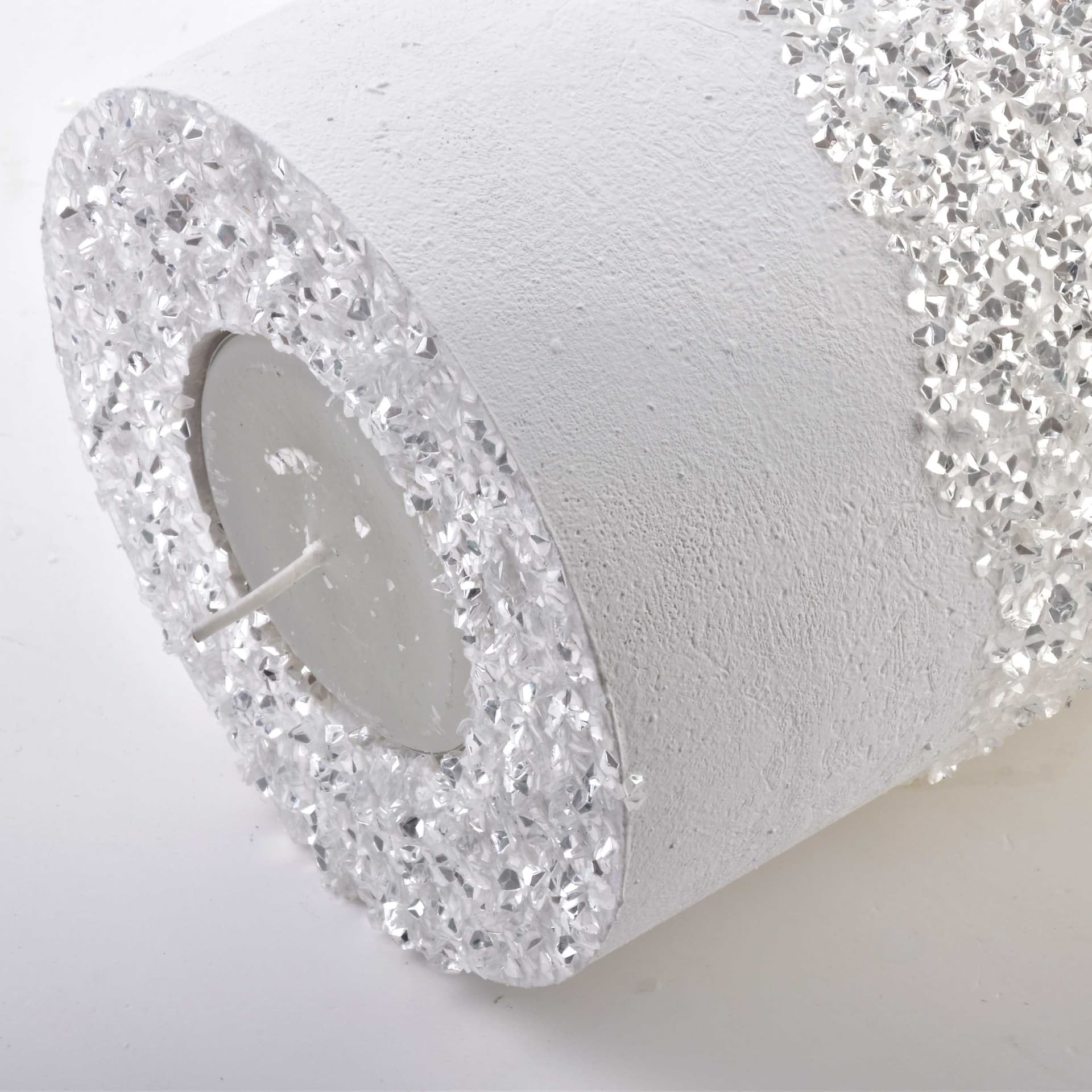 

ŚWIECA LAMPION WALEC 120X120 DIAMENT BIAŁY PORCELANA