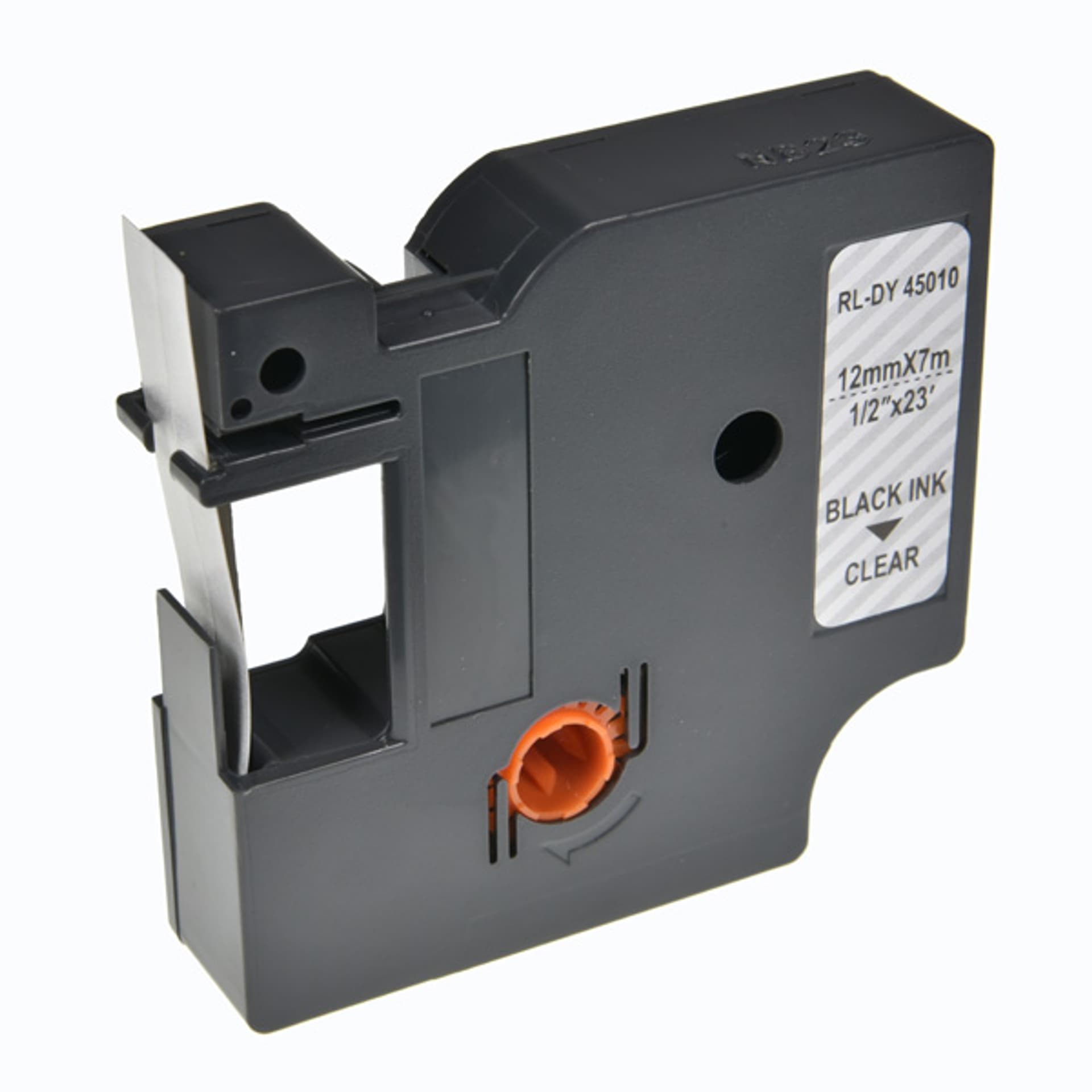 

G&G kompatybilny taśma do drukarek etykiet, dla Dymo, RL-DY 45010P BK/CL, S0720500, 45010, czarny druk/przezroczysty podkład, 7m,
