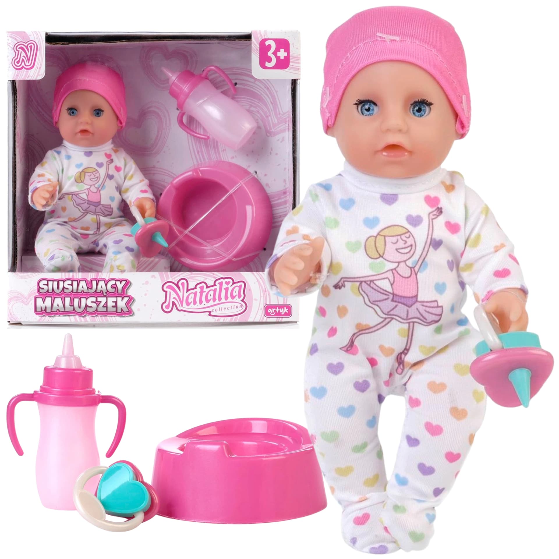 

LALKA NATALIA BOBAS SIUSIAJĄCY NOCNIK AKCESOR