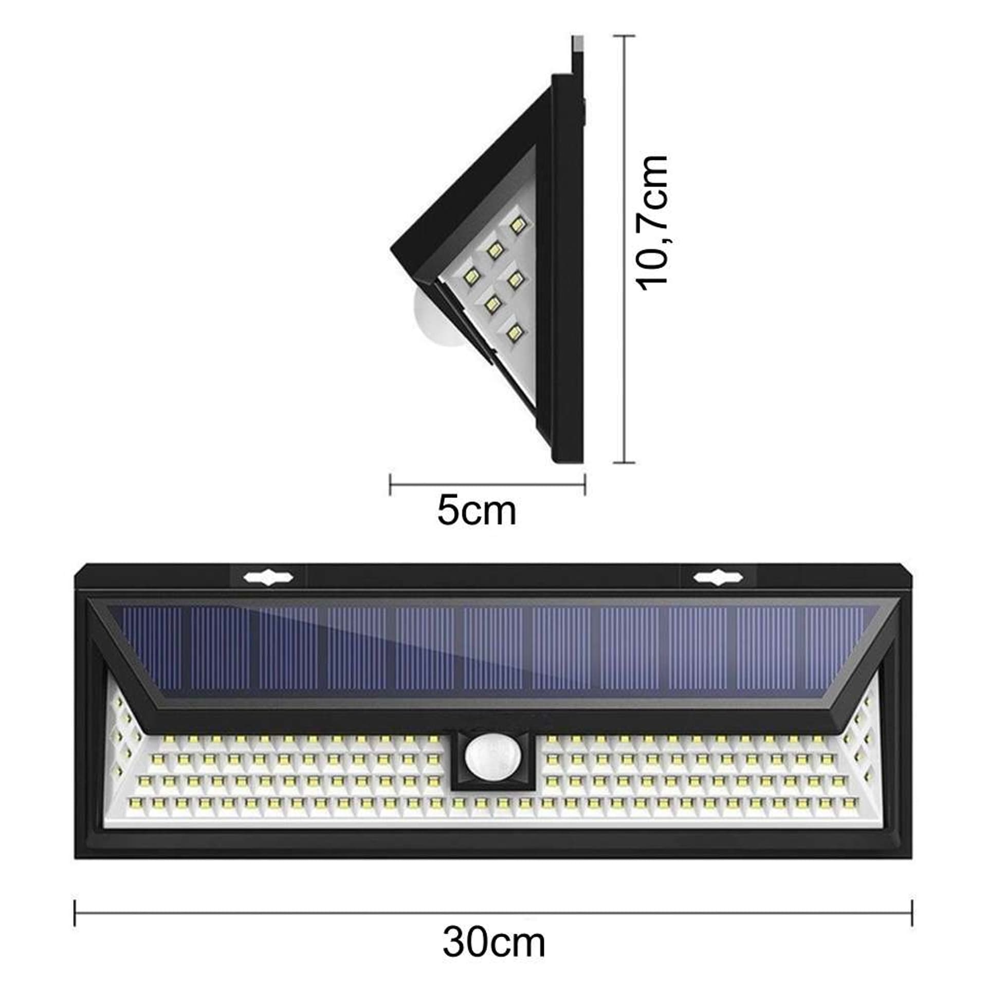

Lampa solarna 118 LED COB z czujnikiem zmierzchu i ruchu Barwa zimna 6000k 4000 Lumen