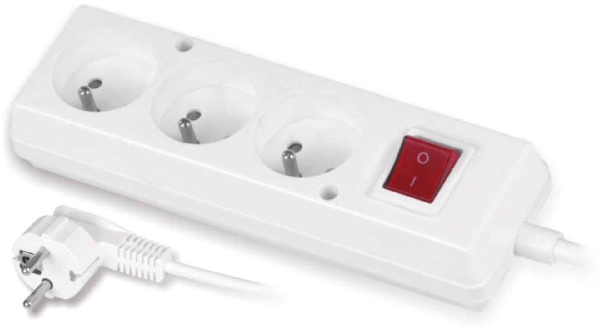 

Przedłużacz z wyłącznikiem 3-gniazda z/u 10A 3m /OMY 3x1/ biały PS-370WS