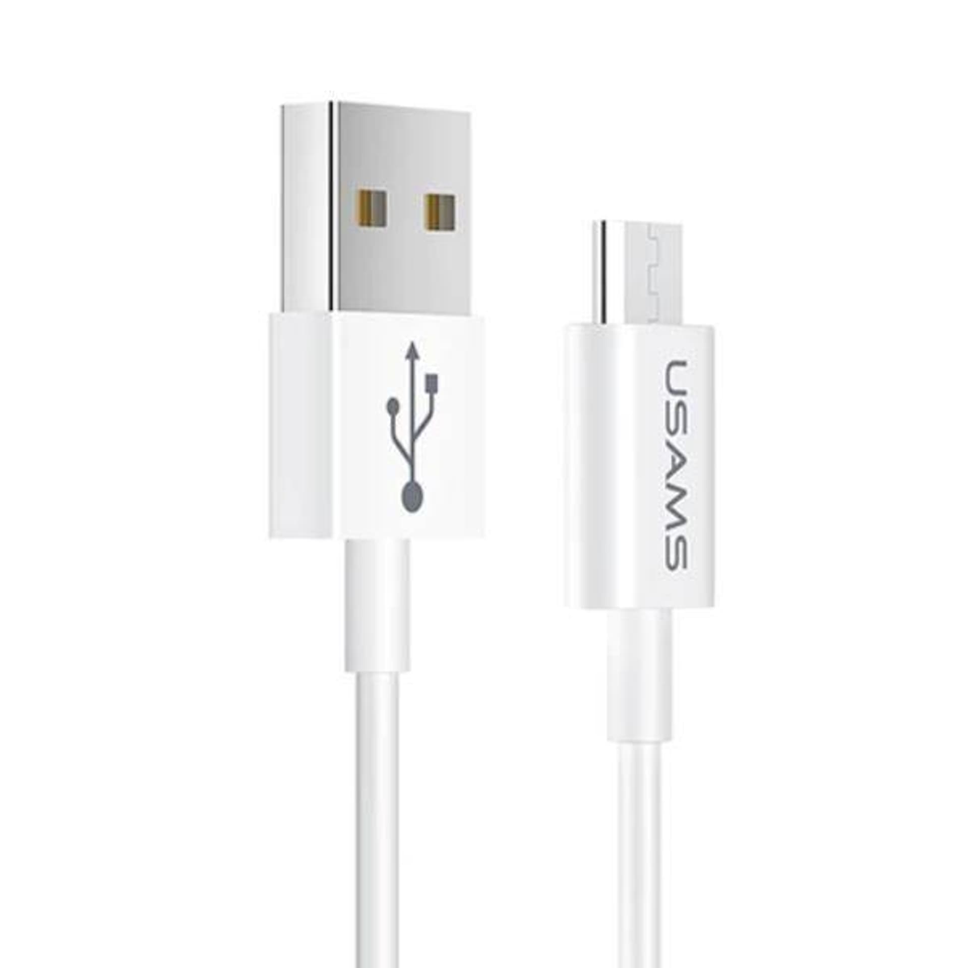 

USAMS Kabel U23 microUSB 2A Fast Charge 1m biały/white SJ284USB01 (US-SJ284)