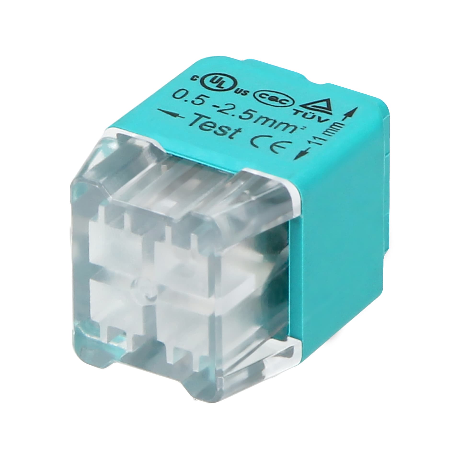 

Złączka instalacyjna wciskana 4-przewodowa; dwurzędowa; na drut 0,75-2,5mm; IEC 300V/24A 100 szt.