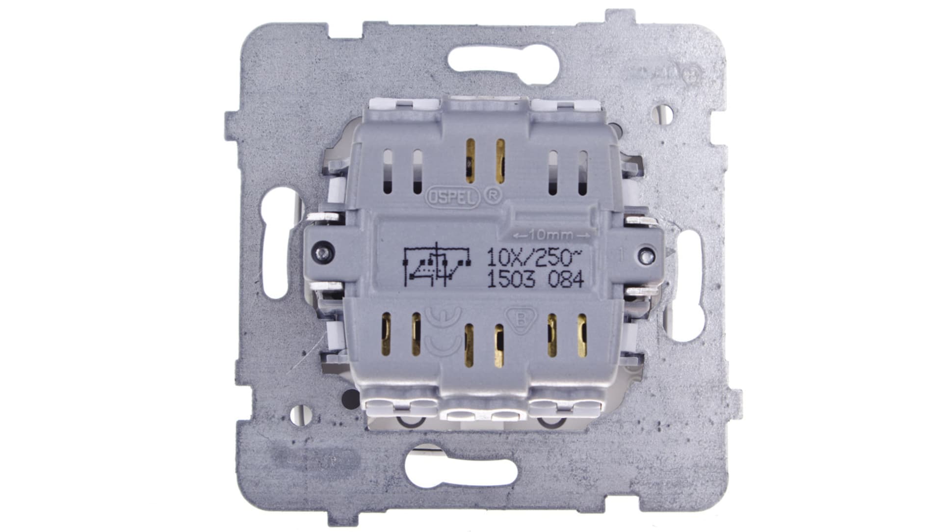 

KARO Łącznik krzyżowy srebrny perłowy ŁP-4S/m/43