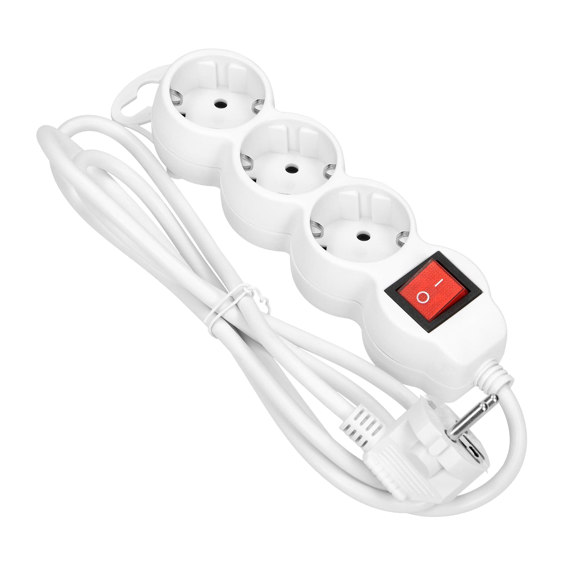 

Przedłużacz 3-krotny 2P+Z (schuko), z wyłącznikiem, 5m H05VV-F 3x1,0mm, Imax=10A, biały, Schuko)/z wyłącznikiem/5m h05vv-f 3x1.0mm/imax=10a/biał