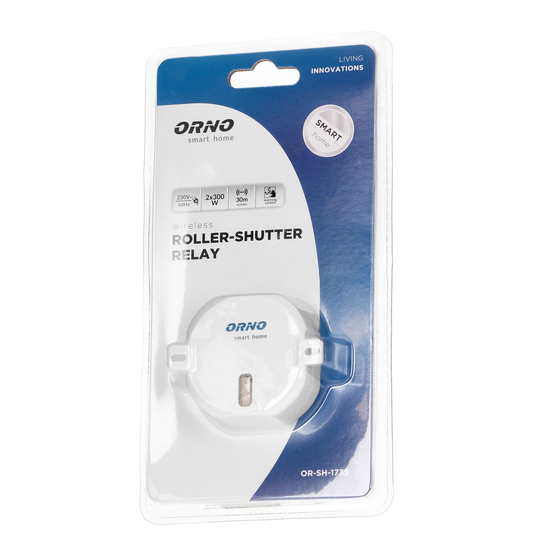 

Przekaźnik roletowy ORNO Smart Home podtynkowy (dopuszkowy) sterowany bezprzewodowo, z odbiornikiem radiowym, maks. moc silnika 300W, Dopuszkowy) sterowany bezprzewodowo/z odbiornikiem radiowym/maks. moc silnika 300