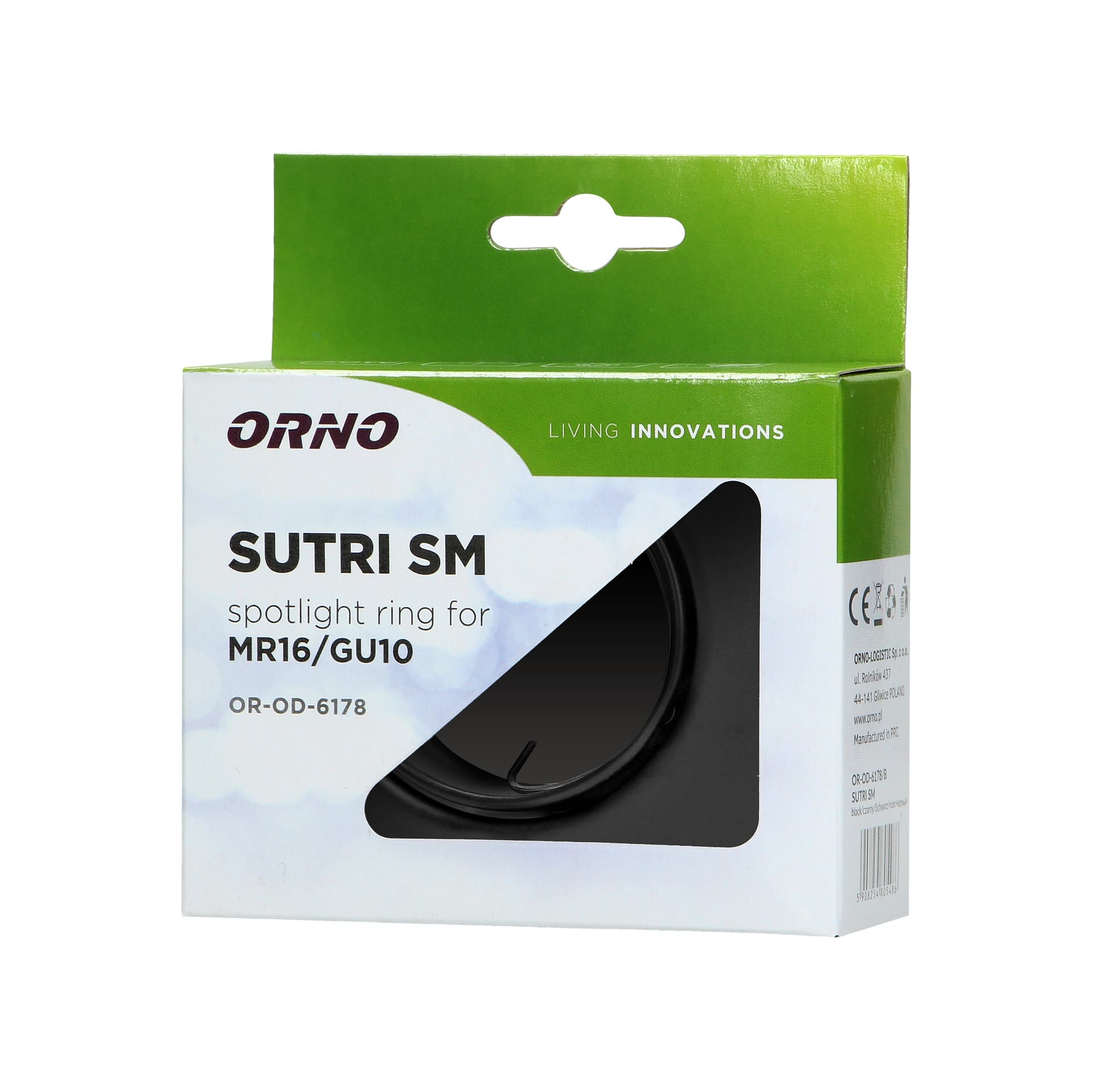 

SUTRI SM ramka dekoracyjna oprawy punktowej, MR16/GU10 max 50W, kwadrat, regulowana, czarna