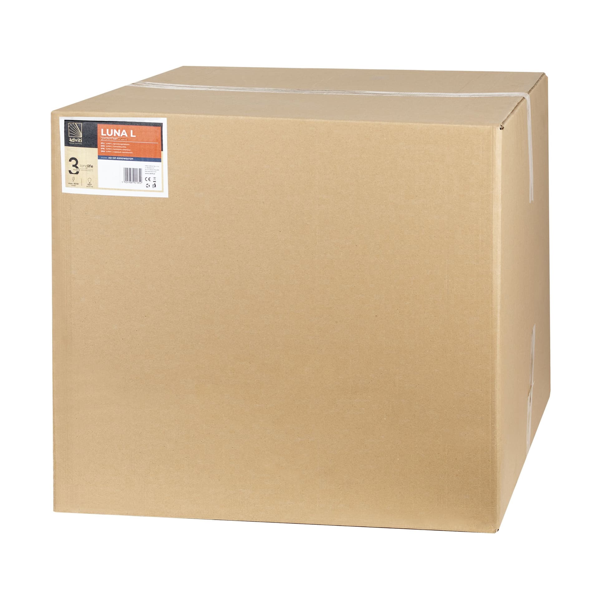 

LUNA L oprawa ogrodowa kula 1xE27, 1x60W, IP44, biała,  600
