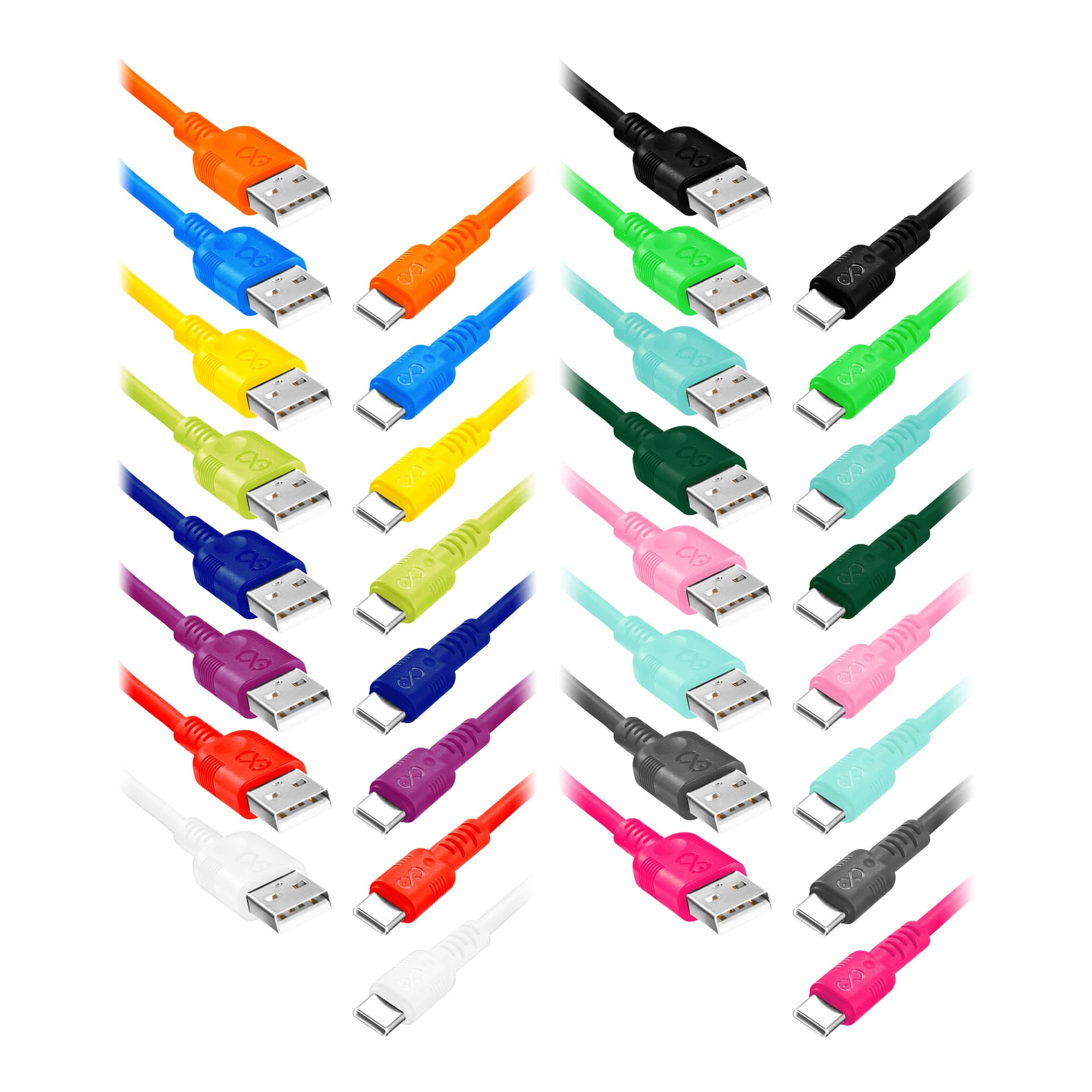 

EXC Mobile kabel USB - USB-C WHIPPY, 2M, 3A, szybkie ładowanie, kolor mix