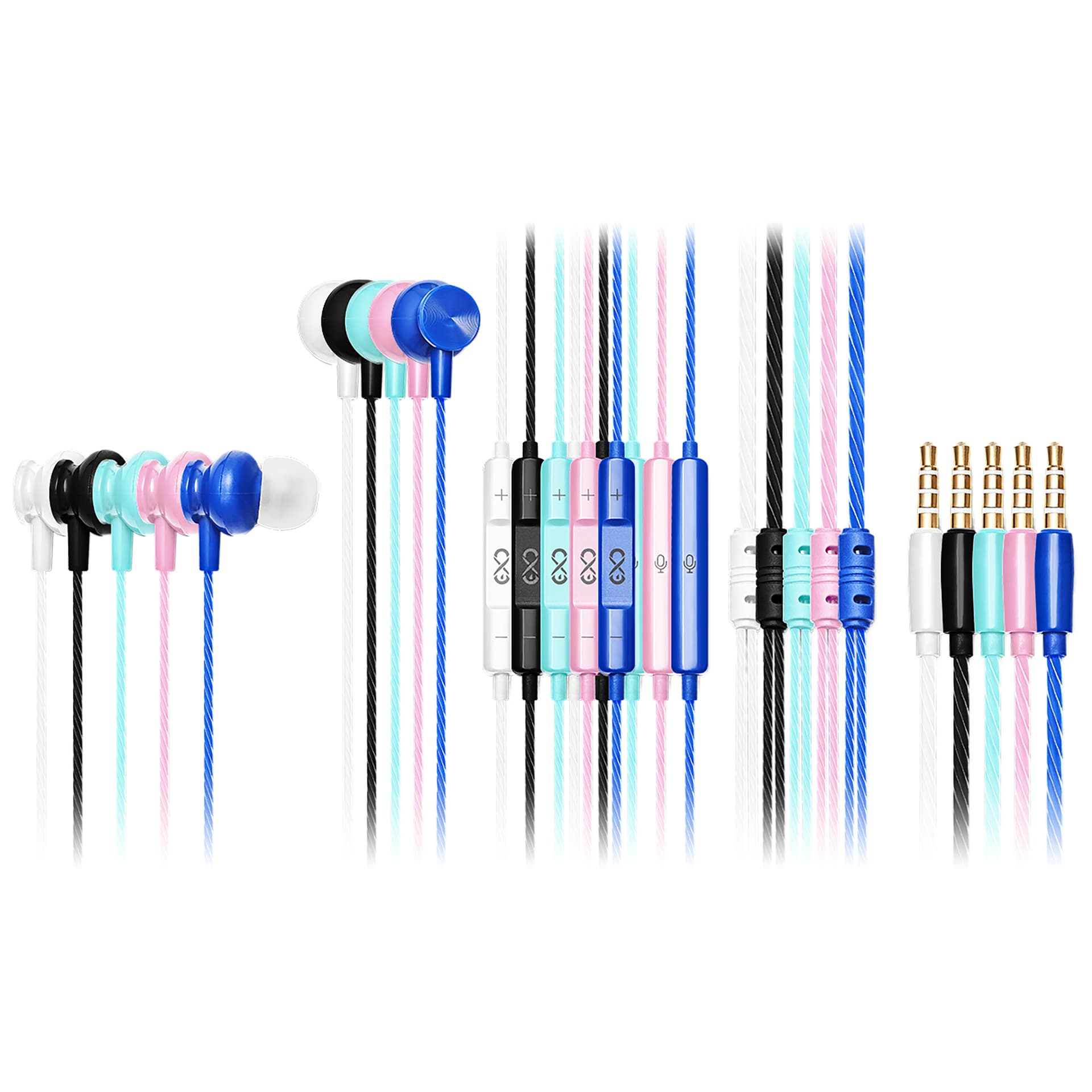 

EXC Mobile słuchawki dokanałowe z mikrofonem BASS, kolor mix