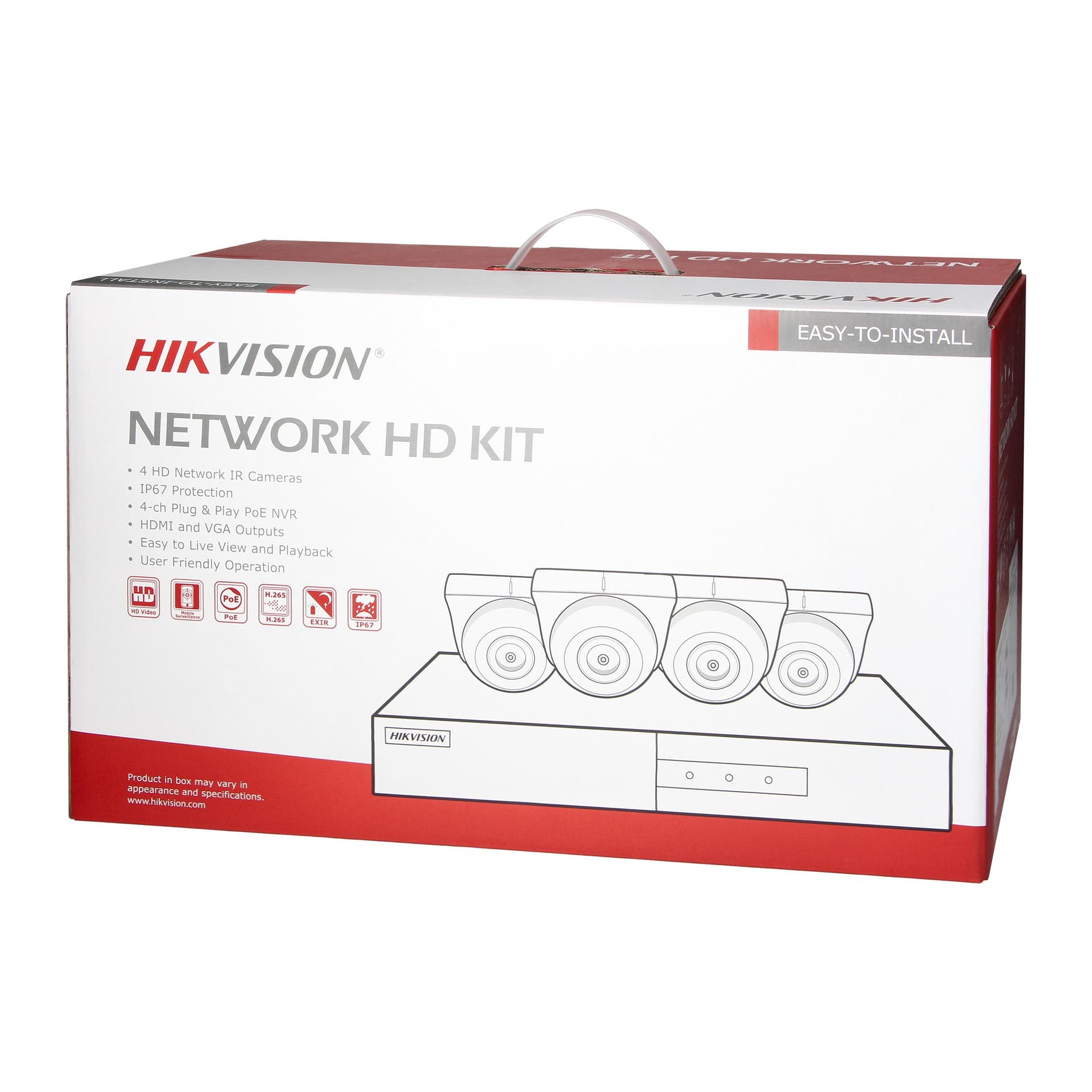 

HIKVISION IPKIT-T4-4CH zestaw monitoringu z 4 kopułkowymi kamerami IP HIKVISION IP-CAM-T240H oraz 4-kanałowym rejestratorem HIKVISION NVR-4CH, rozdzielczość 4Mpx, zasilanie PoE, doświetlenie IR, cyfrowa redukcja szumów, IP67.