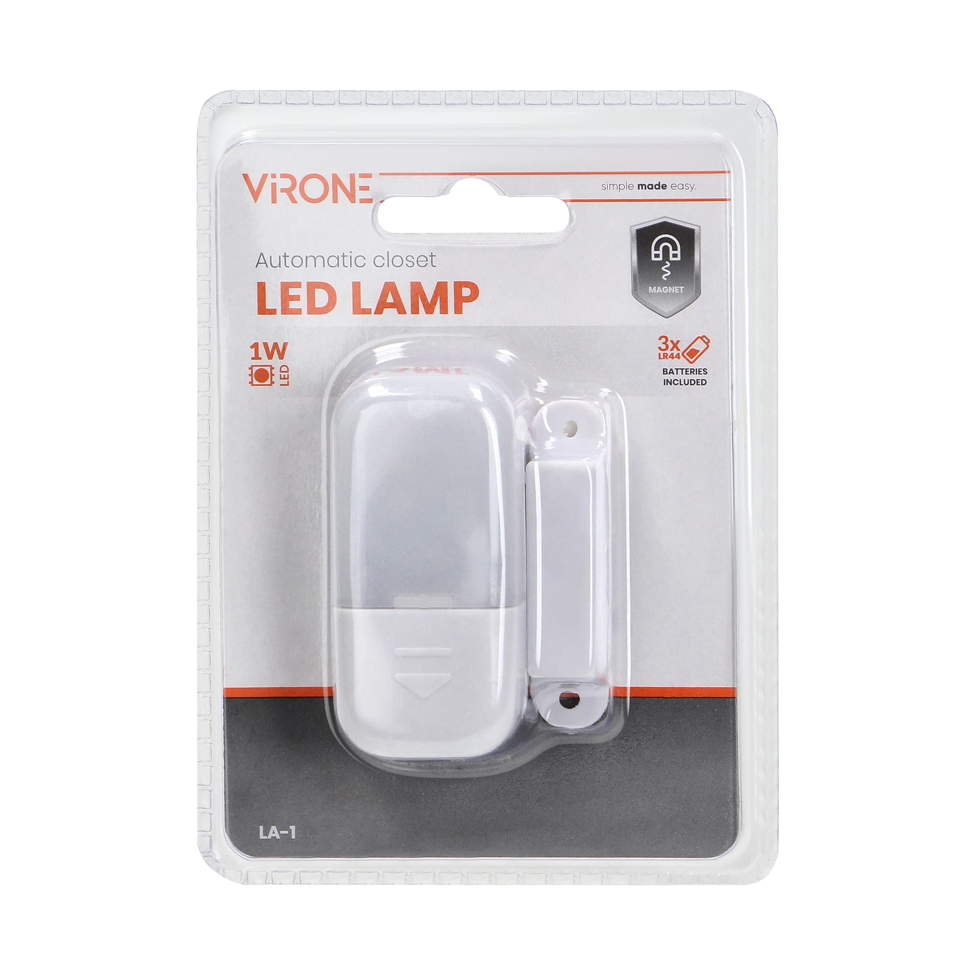 

Lampka LED magnetyczna 3 x LR44