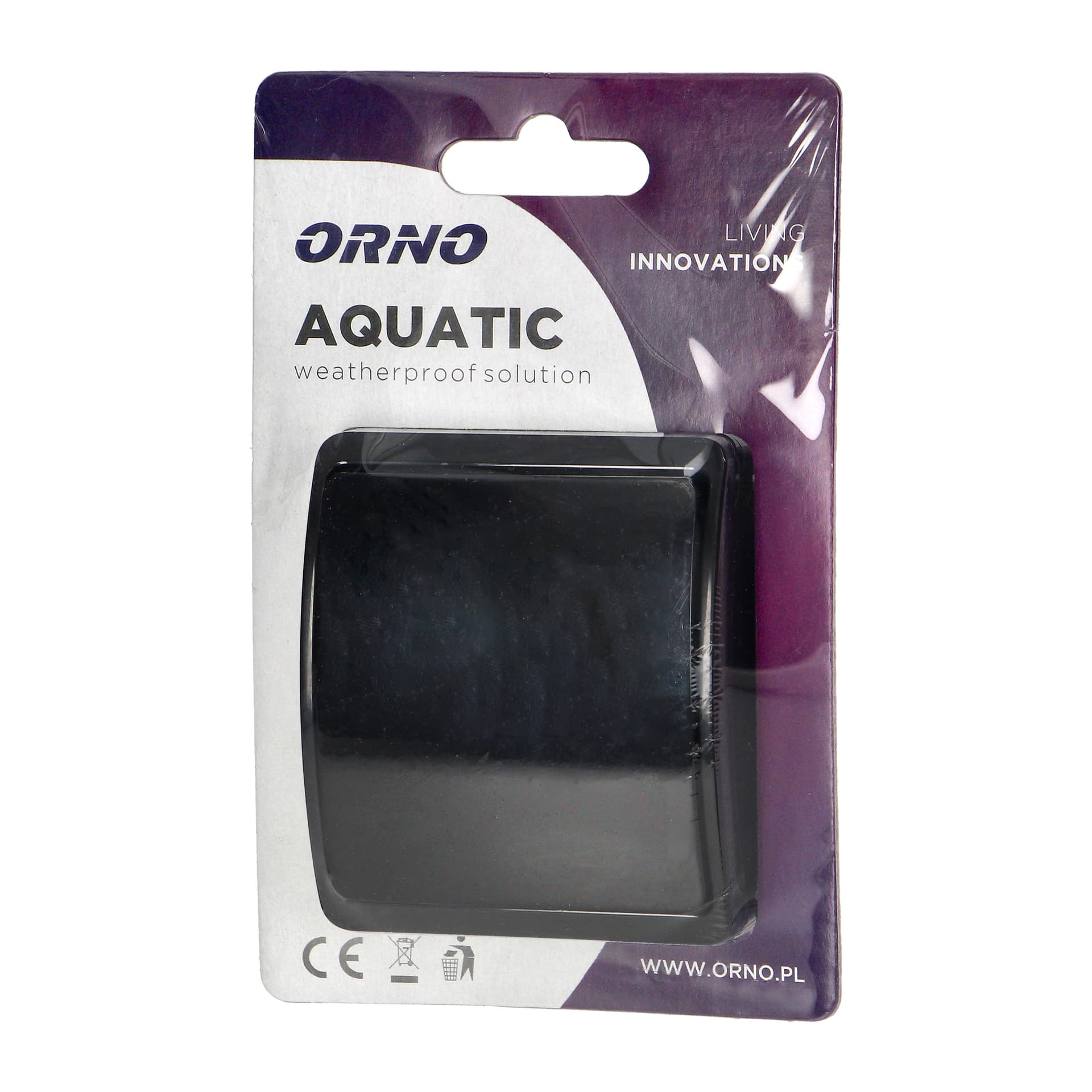

Łącznik jednobiegunowy n/t AQUATIC, IP44, czarny