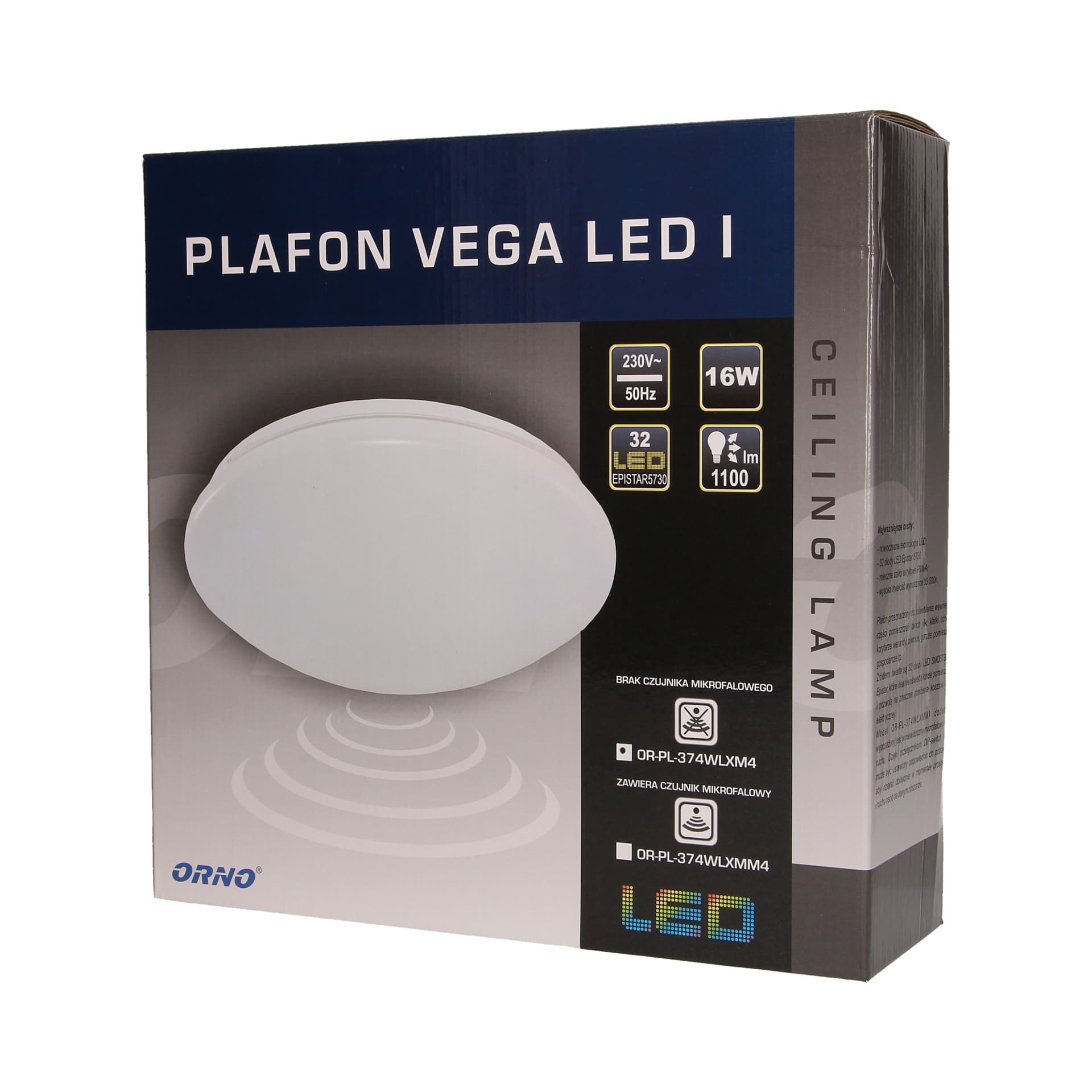 

Plafon VEGA LED I 16W
