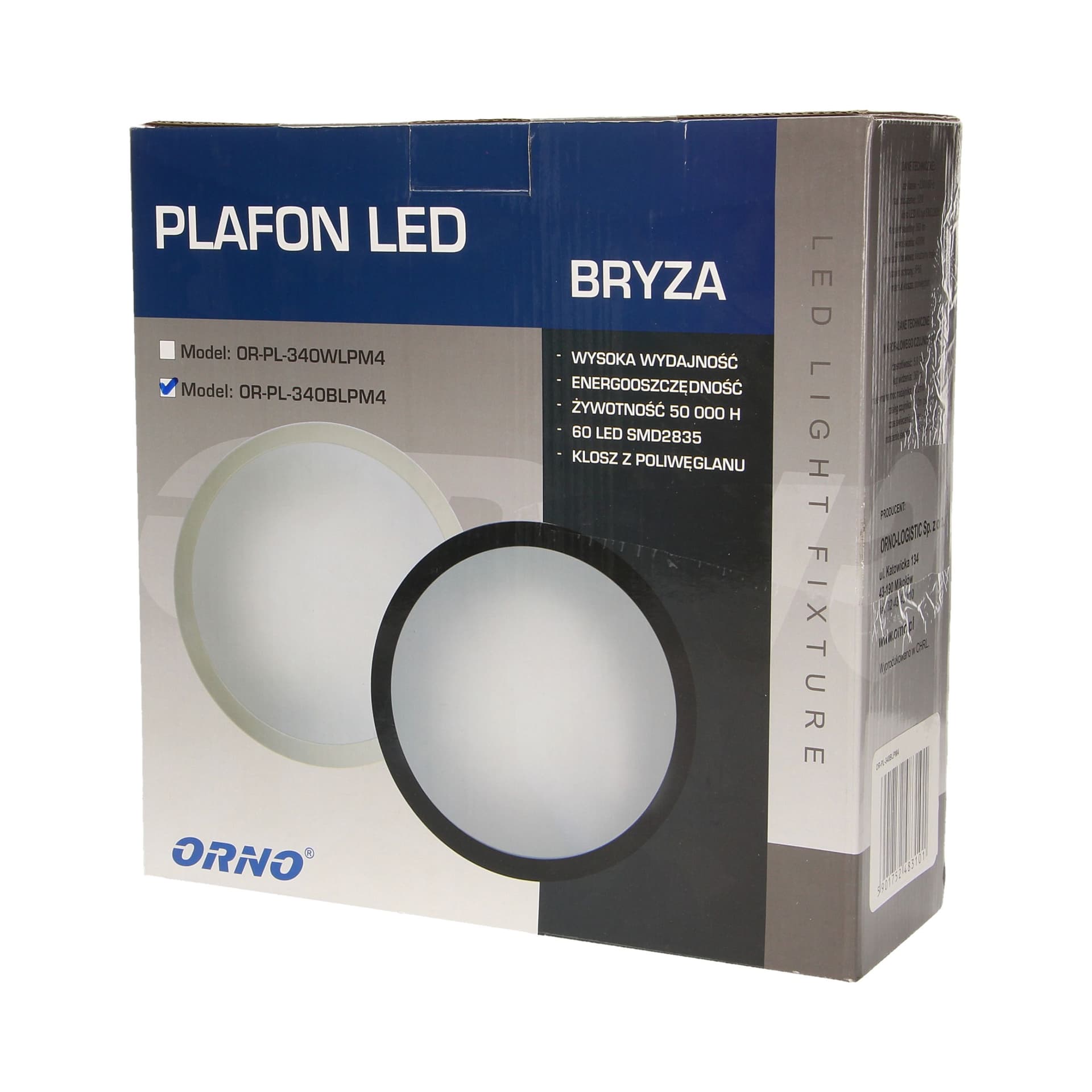 

Plafon ZEFIR LED 25W, czarny