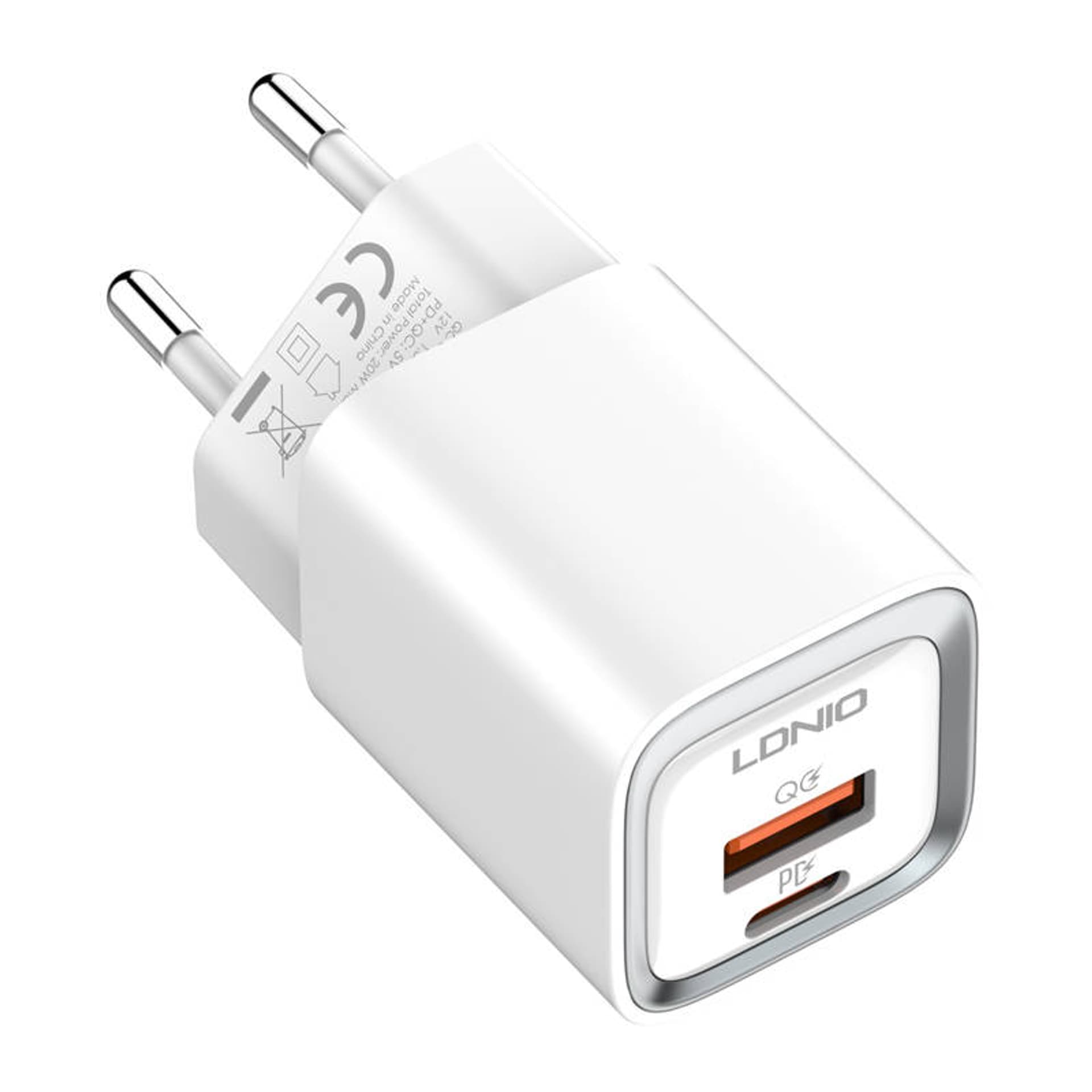 

Ładowarka sieciowa LDNIO A2318C USB, USB-C 20W + Kabel Lightning