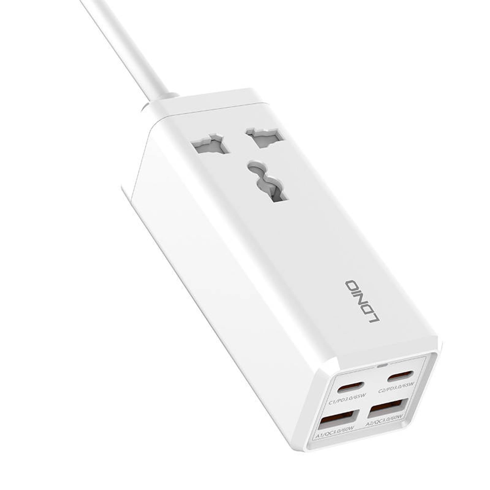 

Listwa zasilająca z 1 gniazdem AC, 2x USB, 2x USB-C LDNIO SC1418, 2500W (biała)