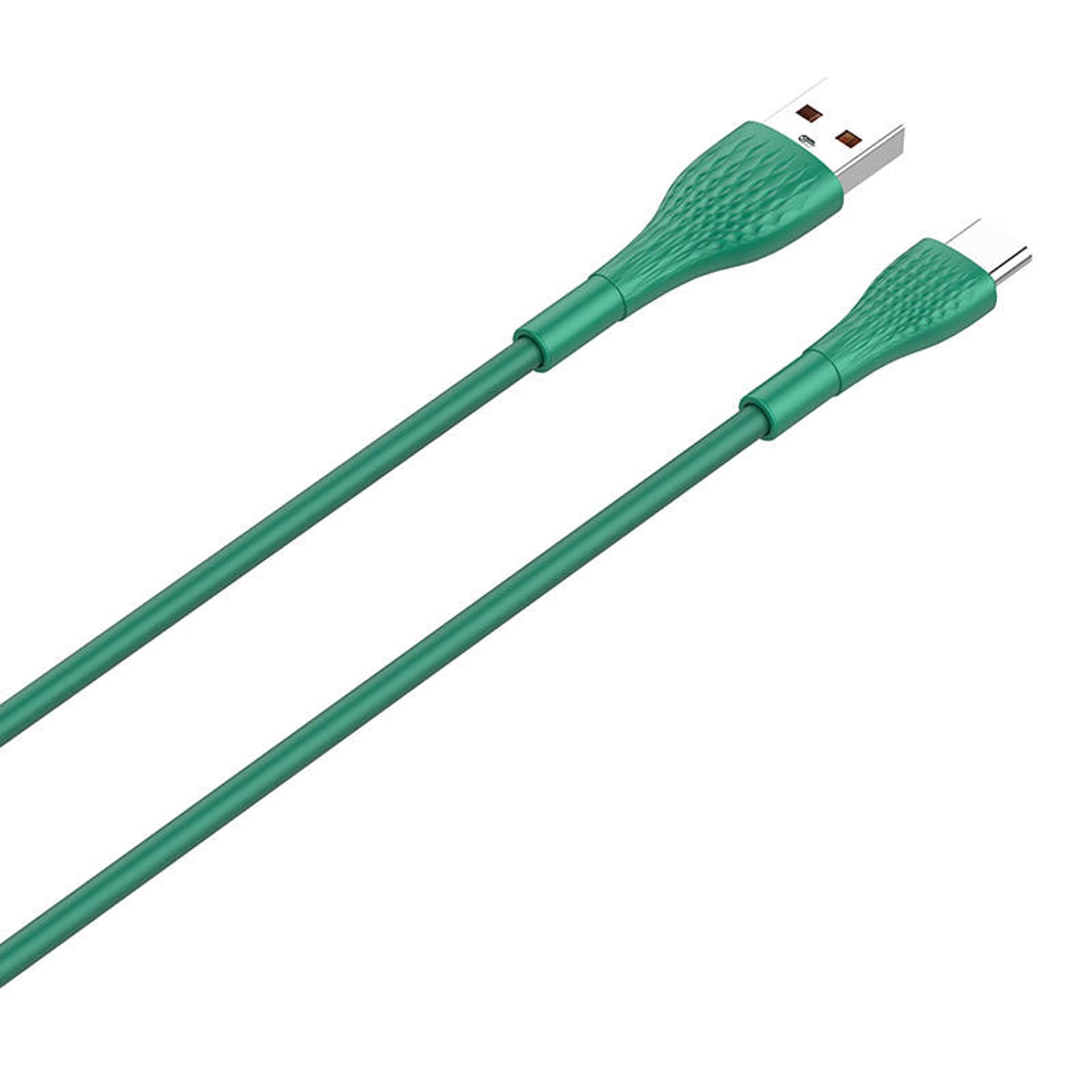 

Kabel USB do USB-C LDNIO LS672, 30W, 2m (zielony)