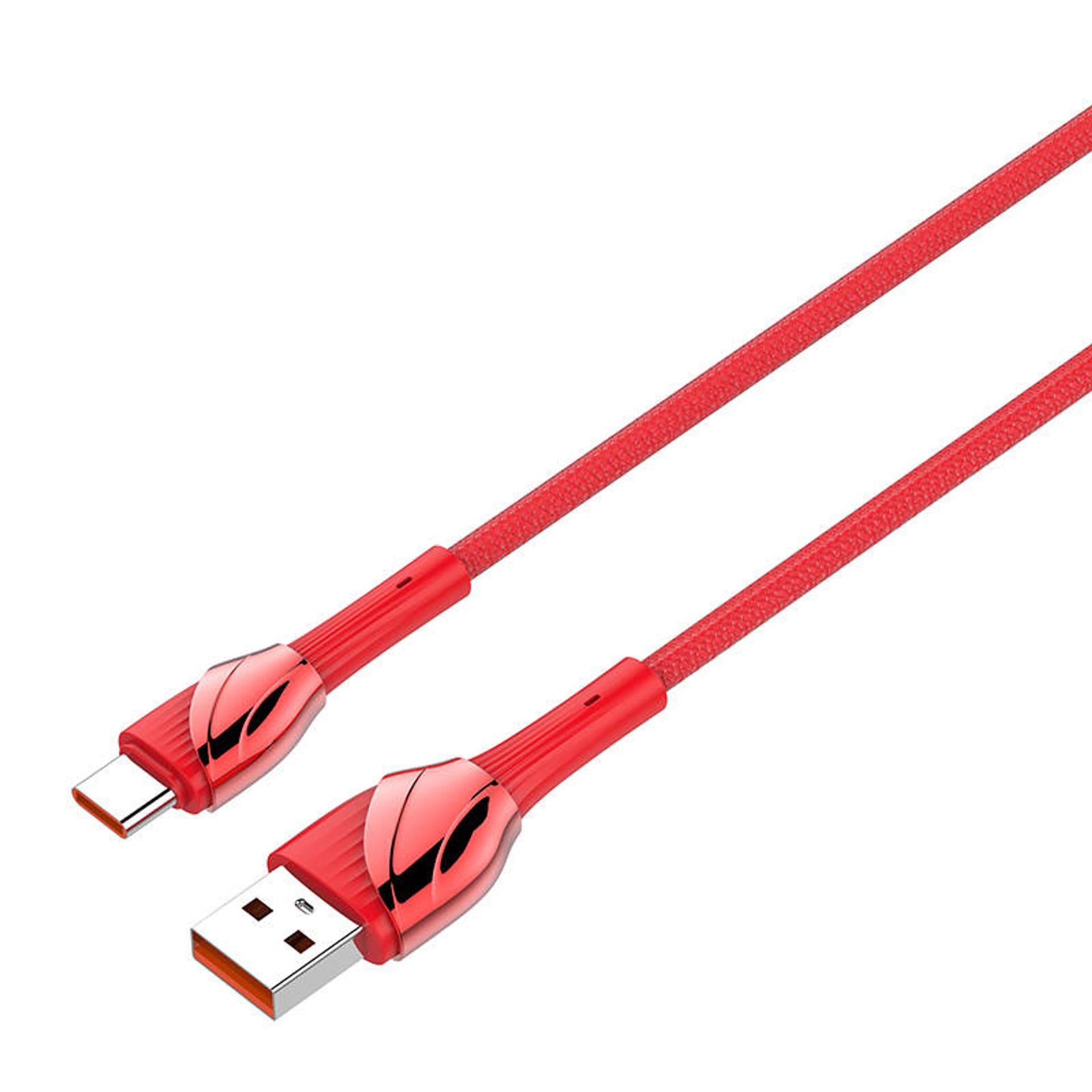 

Kabel USB do USB-C LDNIO LS661, 30W, 1m (czerwony)
