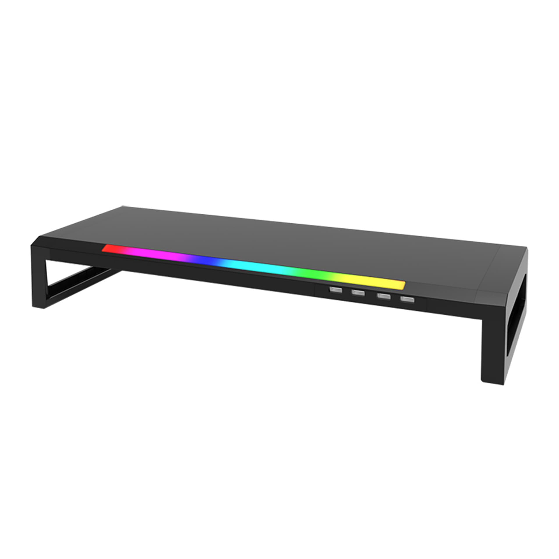 

Podstawa pod monitor, DZ-01, 4x USB Hub 2.0, czarny, plastikowy, 20 kg nośność, Marvo, podświetlenie rainbow