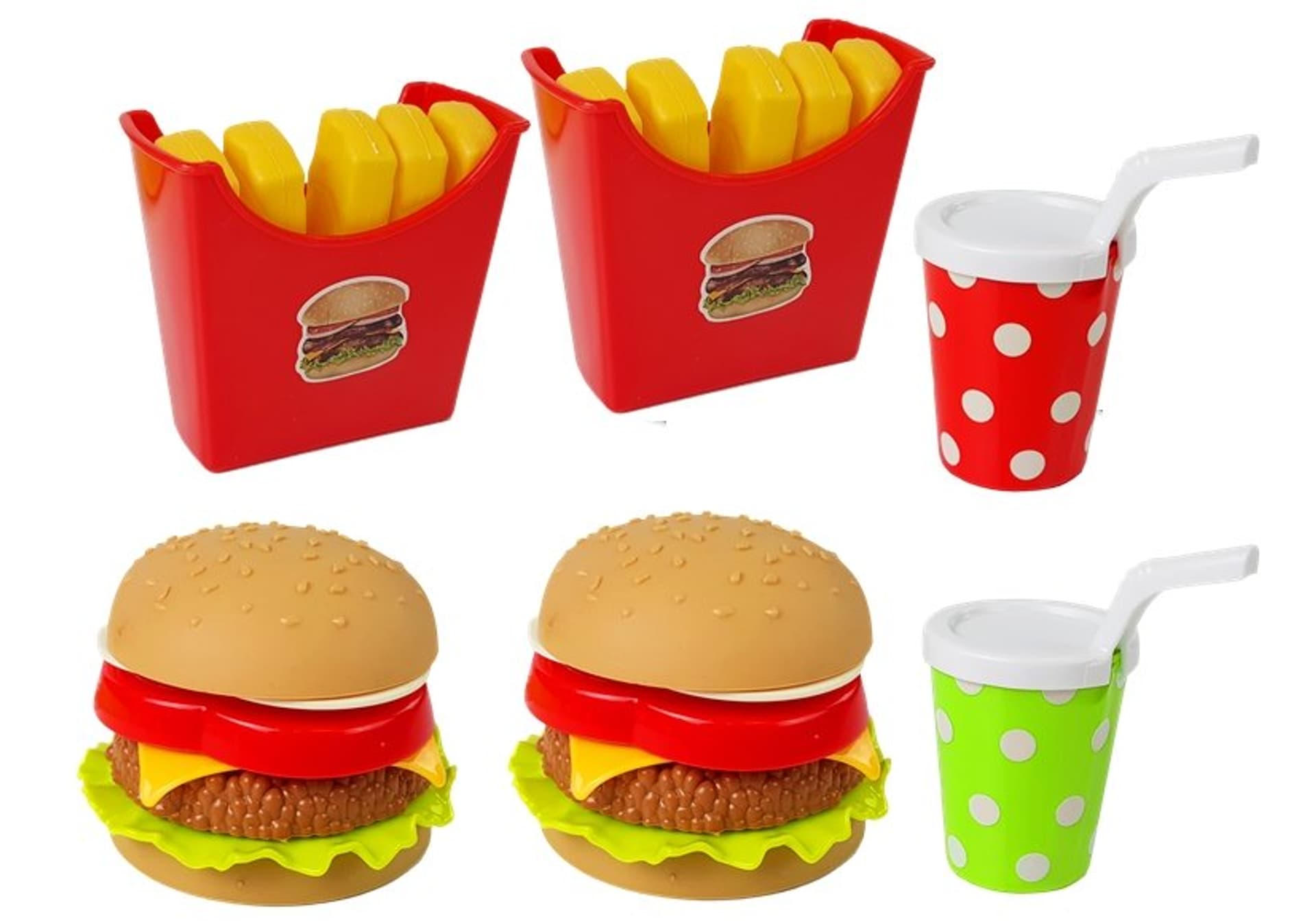 

Zestaw Hamburger Frytki z Tacką