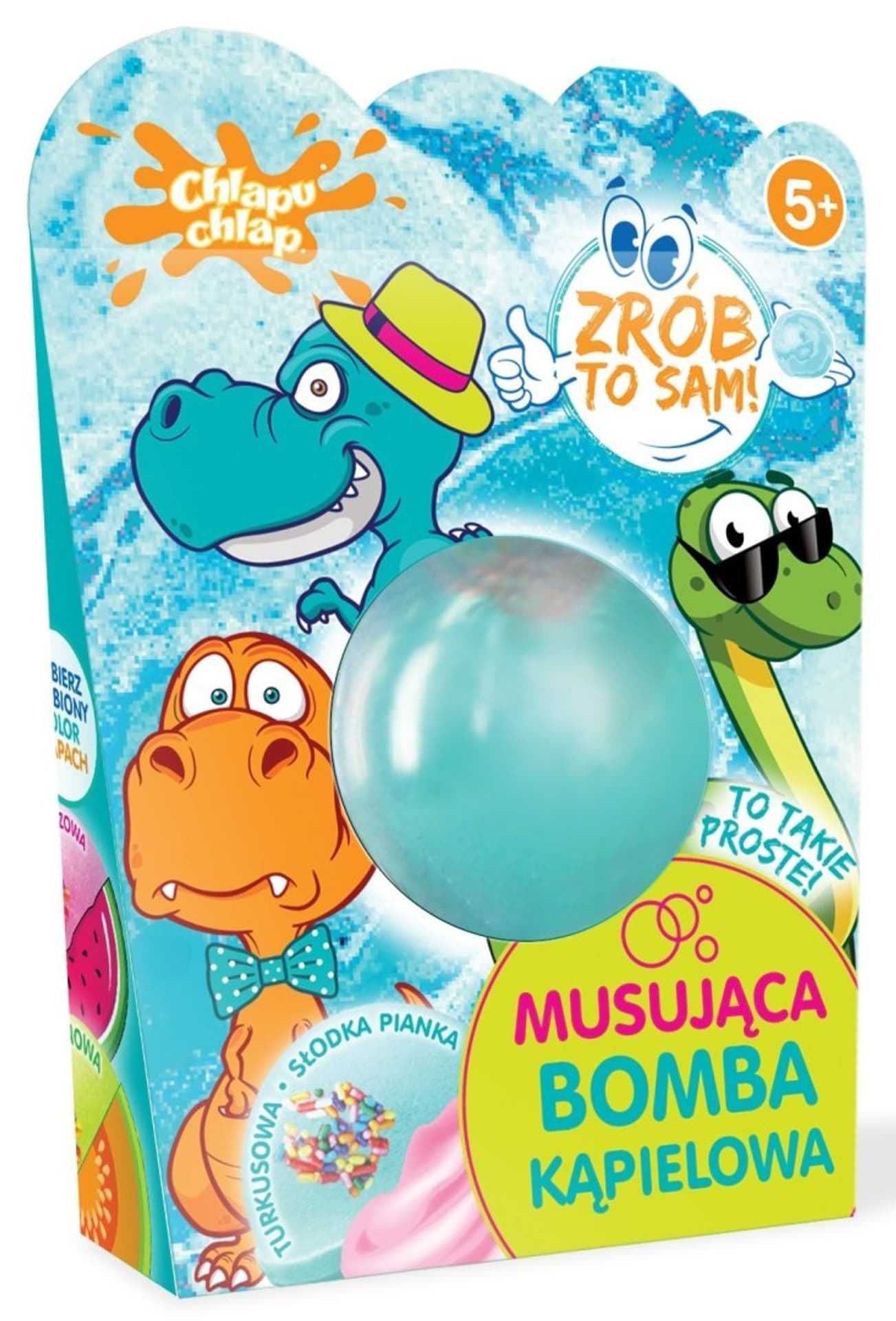 

CHLAPU CHLAP Musująca Bomba kąpielowa "Zrób to sam" - Słodka Pianka 1szt