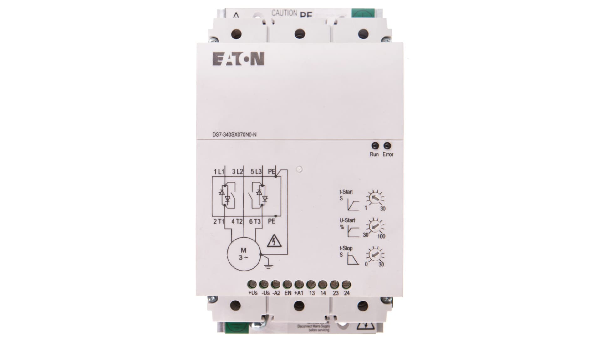 

Softstart 3-fazowy 400VAC 70A 37kW/400V Uc=24V AC/DC DS7-340SX070N0-N 134918