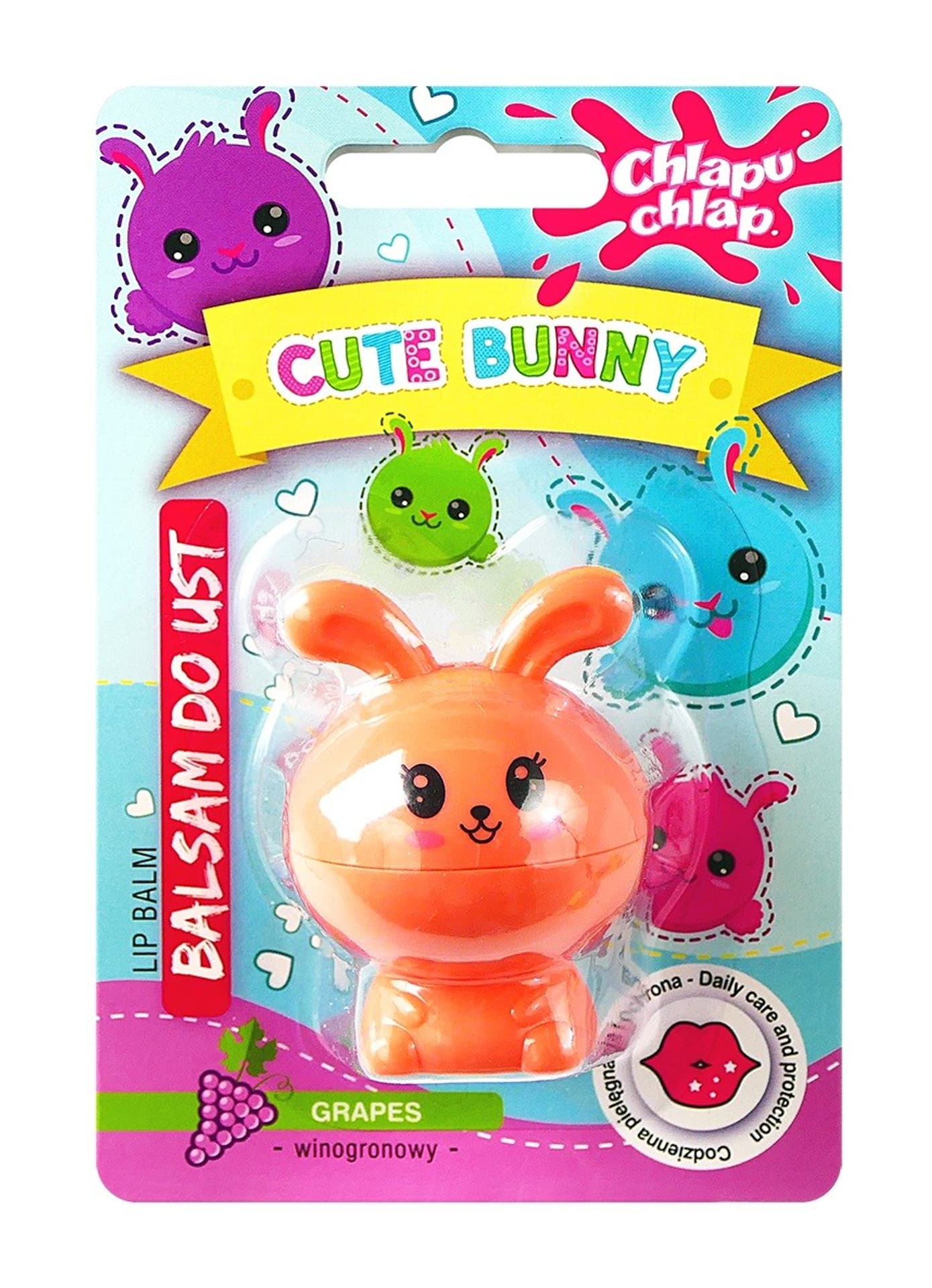 

CHLAPU CHLAP Balsam do ust Cute Bunny - winogrono 1szt