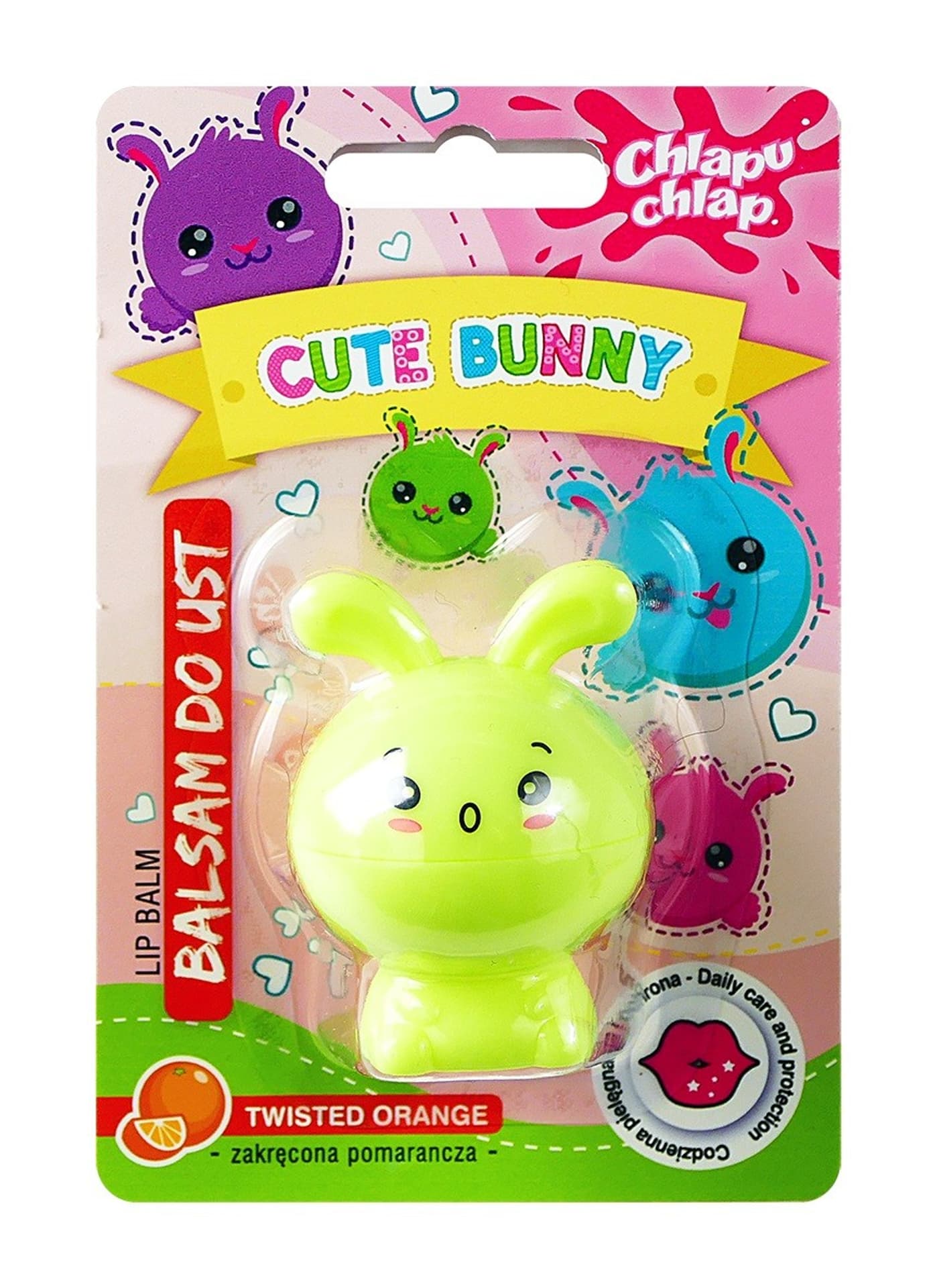 

CHLAPU CHLAP Balsam do ust Cute Bunny - zakręcona pomarańcza 1szt