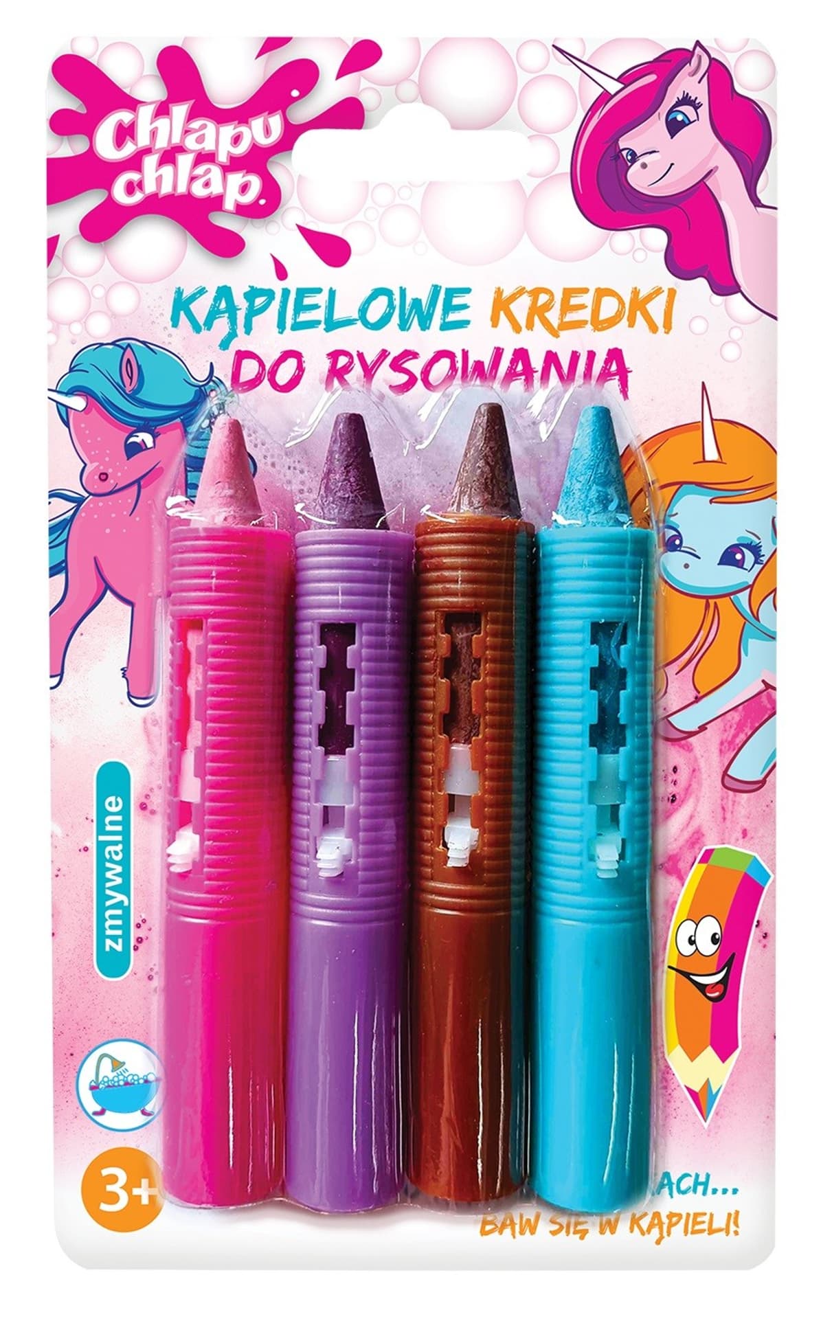 

CHLAPU CHLAP Kąpielowe Kredki do rysowania Unicorn 1op.-4szt