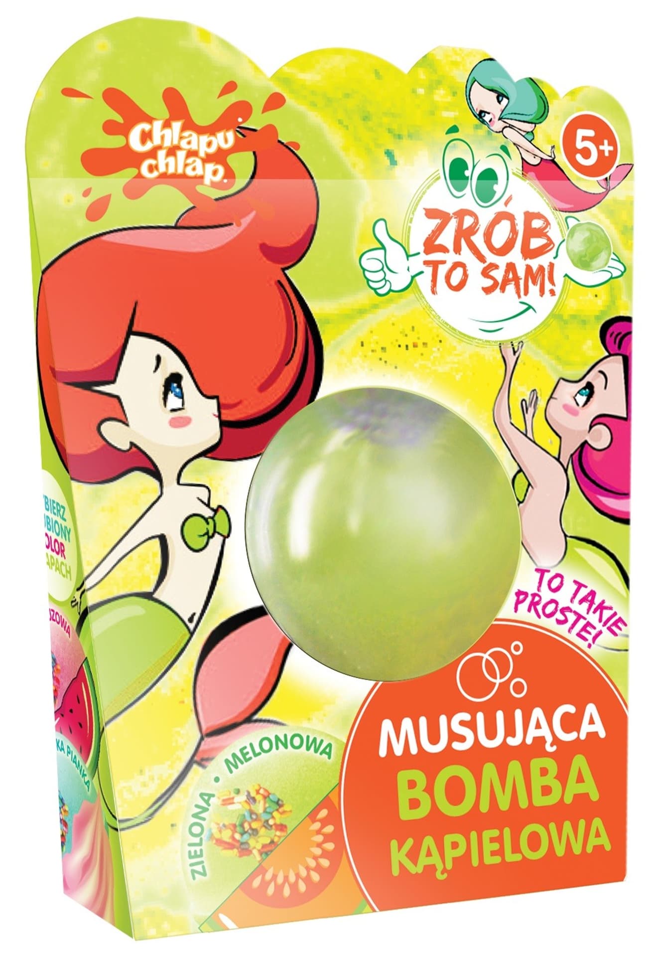 

CHLAPU CHLAP Musująca Bomba kąpielowa "Zrób to sam" - Melon 1szt