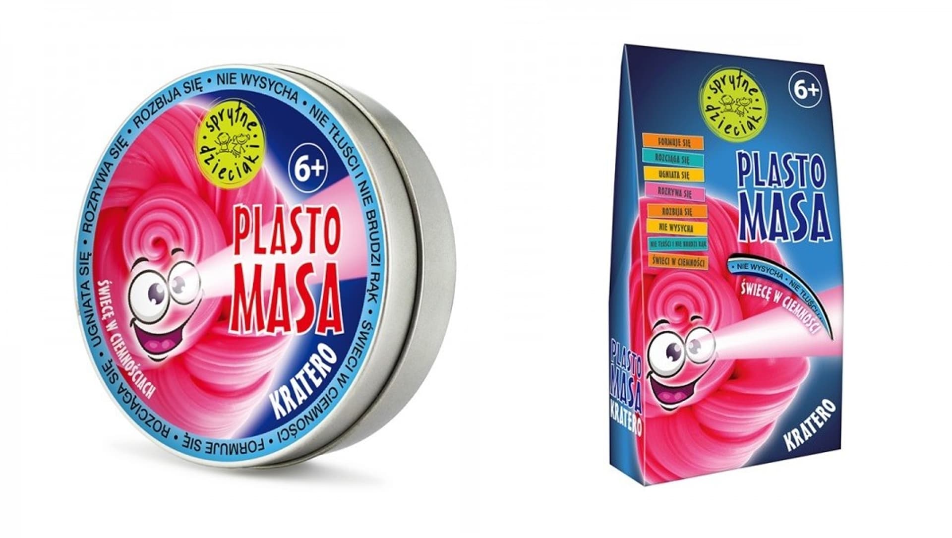 

SPRYTNE DZIECIAKI Plastomasa Kratero - różowa 50g
