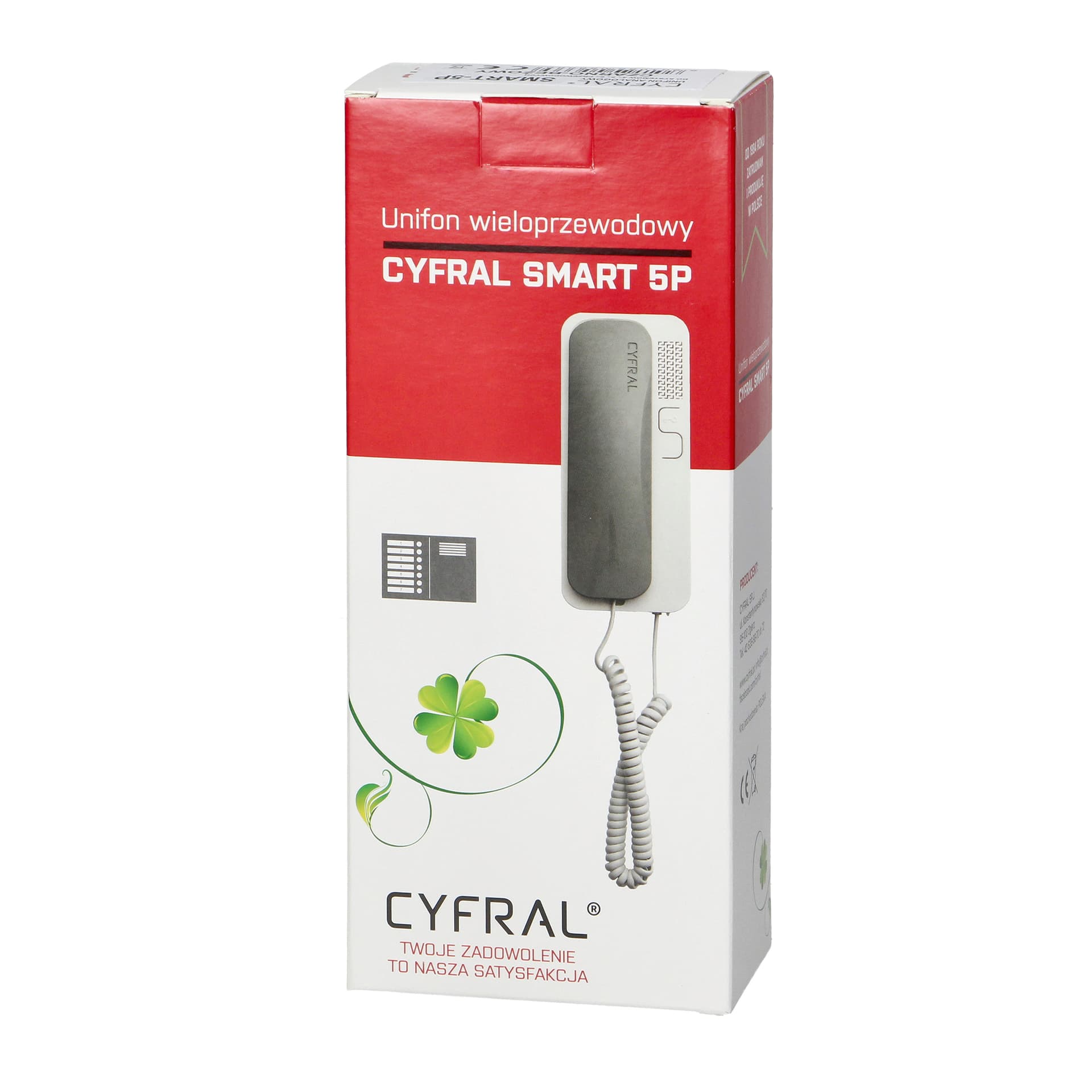 

Unifon wielolokatorski do instalacji 4,5,6-żyłowych SMART 5P, CYFRAL, czarno- beżowy