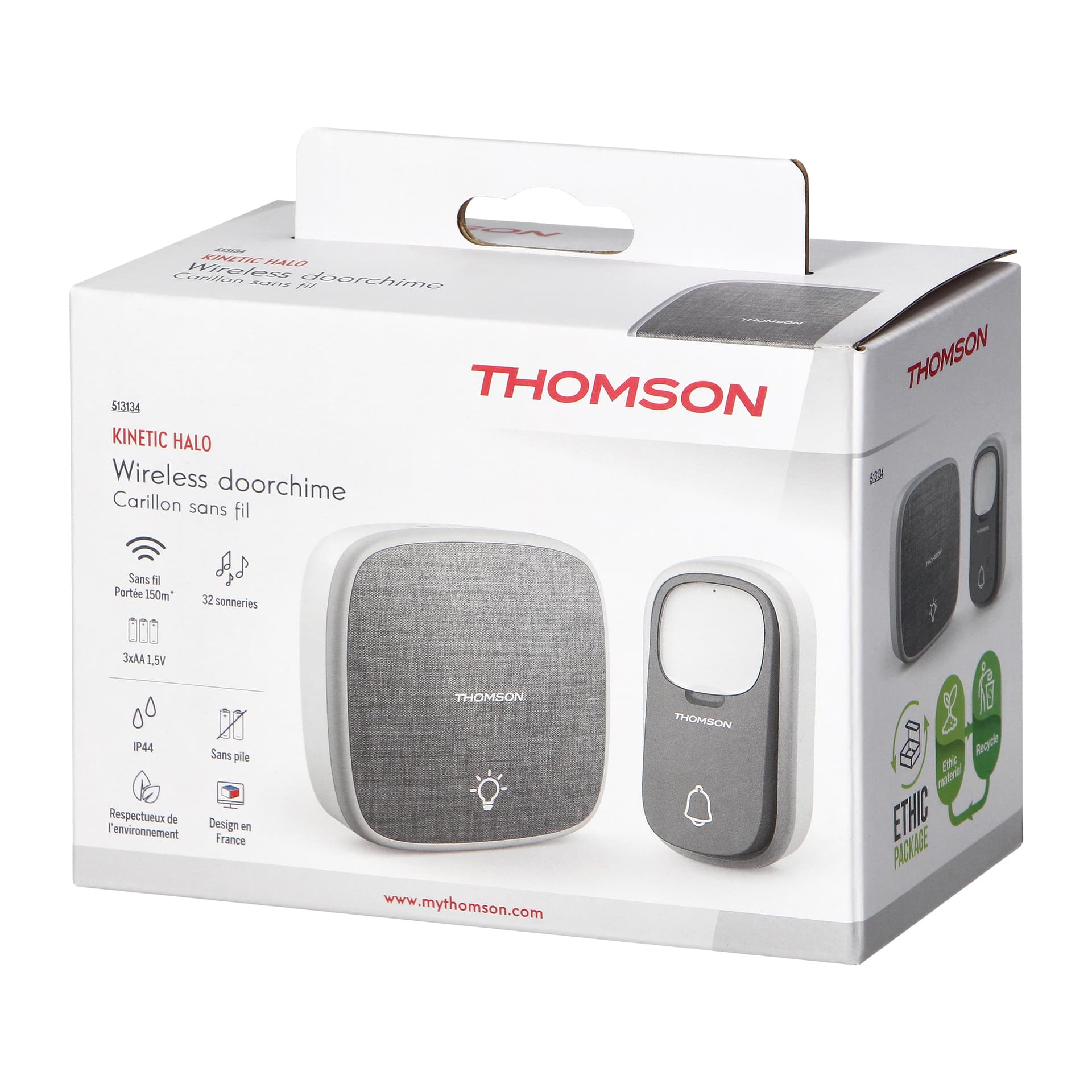 

Dzwonek bezprzewodowy bateryjny Thomson Halo Battery