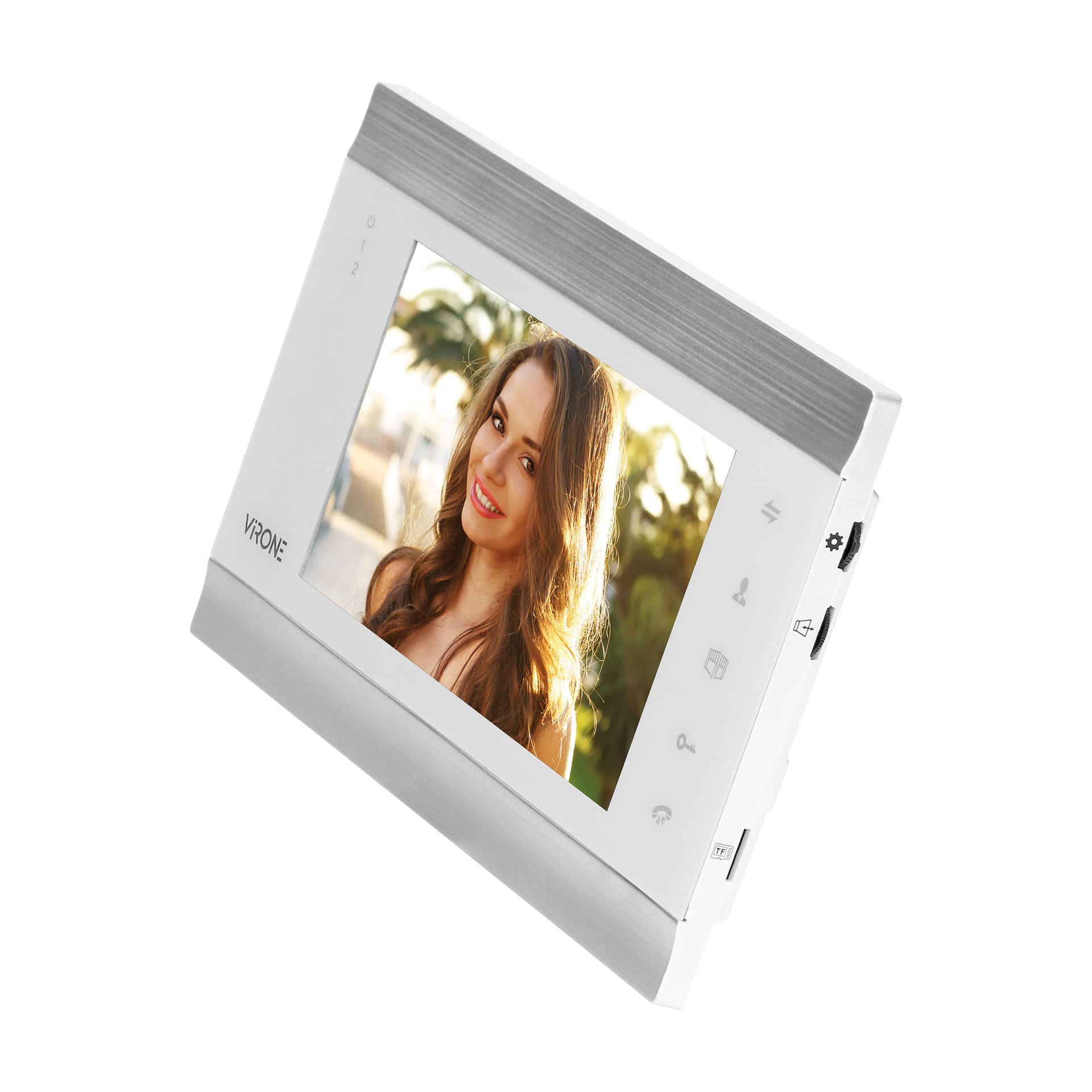 

Kolorowy wideo monitor 7" (biały) z darmową aplikacją na telefon, Biały) z darmową aplikacją na telefo