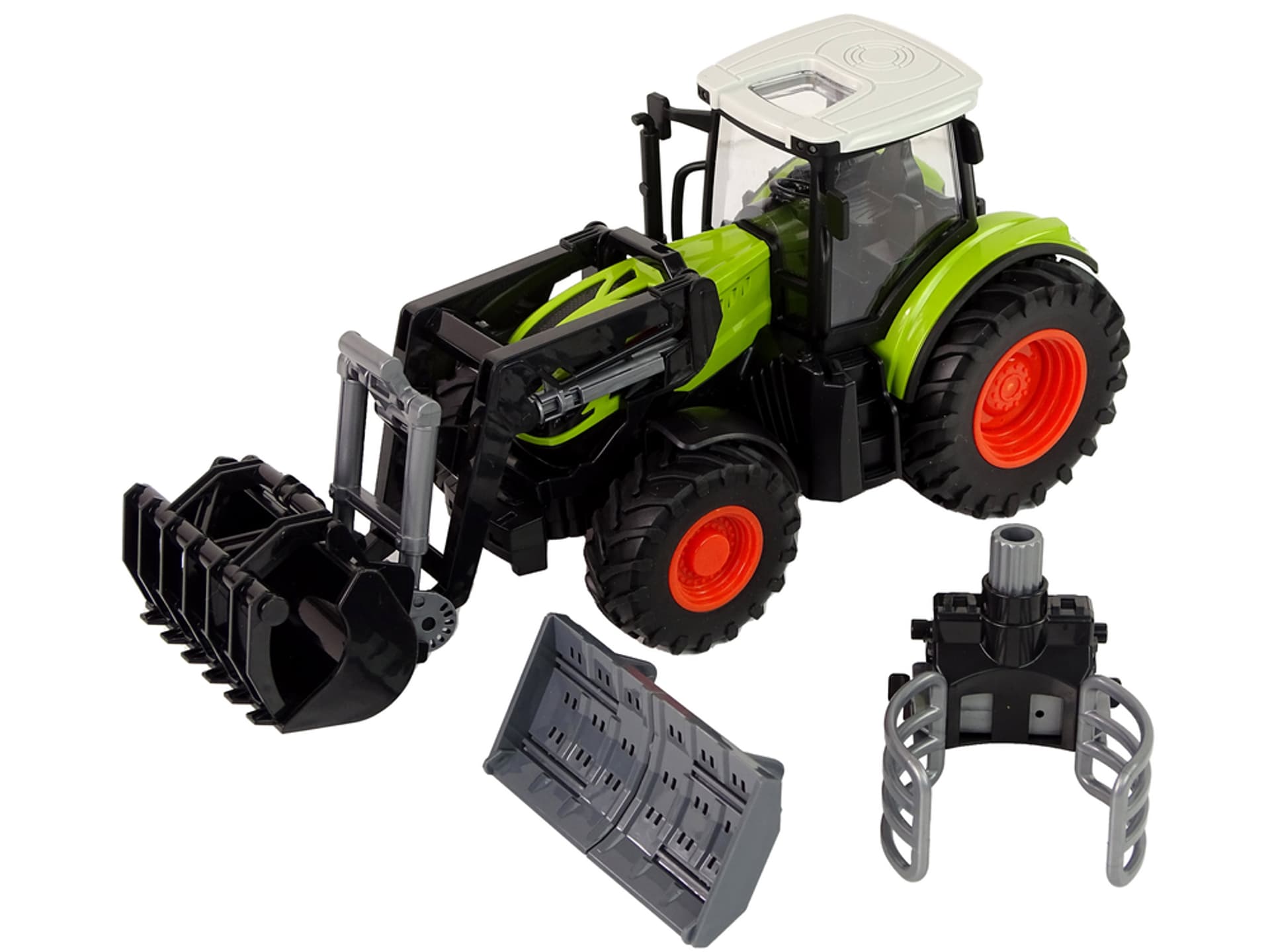 

Zestaw Traktor Maszyny Rolnicze Naczepa Światło Dźwięk 6 Elem